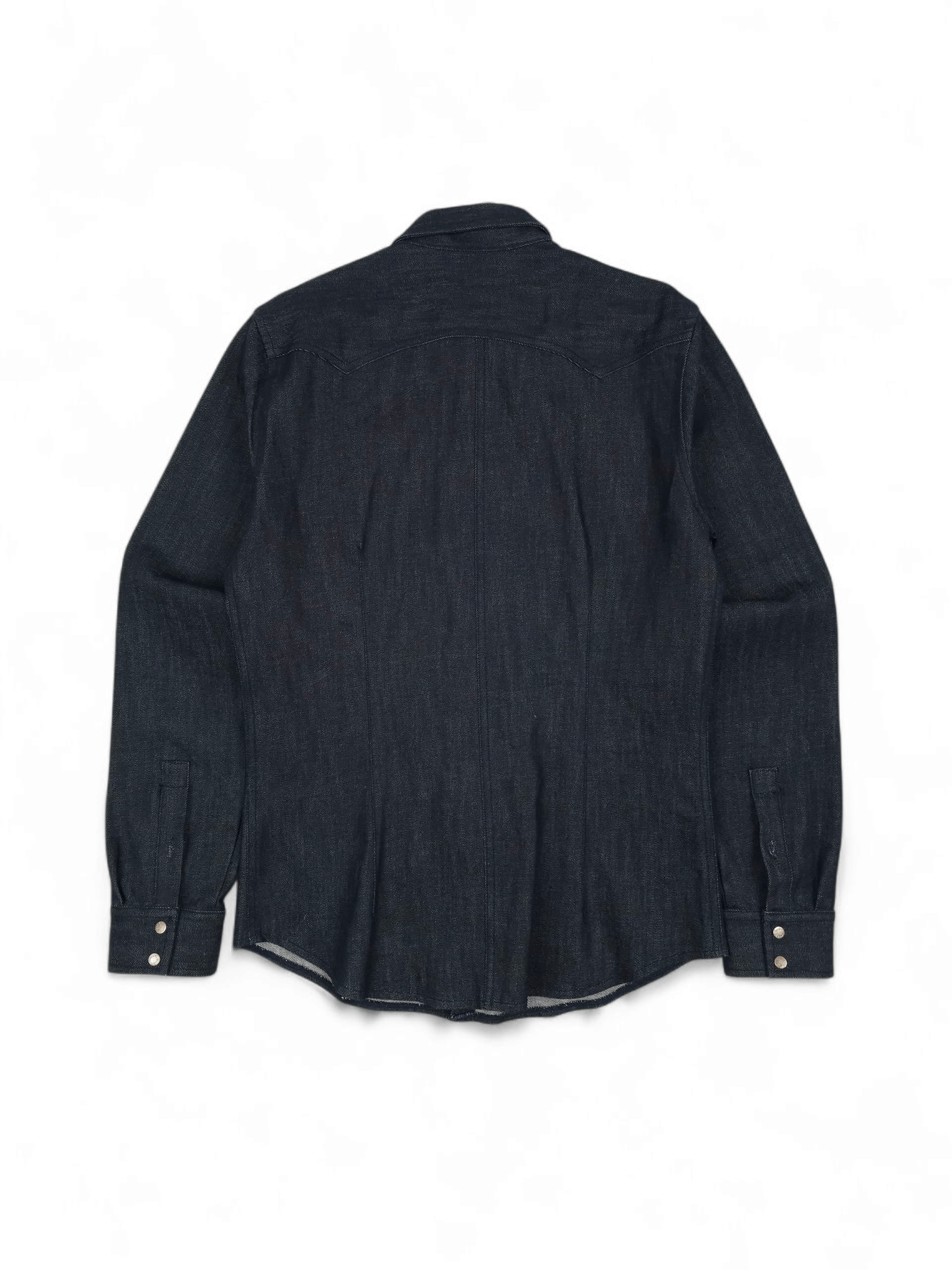 Nudie Jeans 💎 Nudie Jeans Dark Navy Gray Denim Button Up Classic Shirt Size US S / EU 44-46 / 1 - 2 Thumbnail