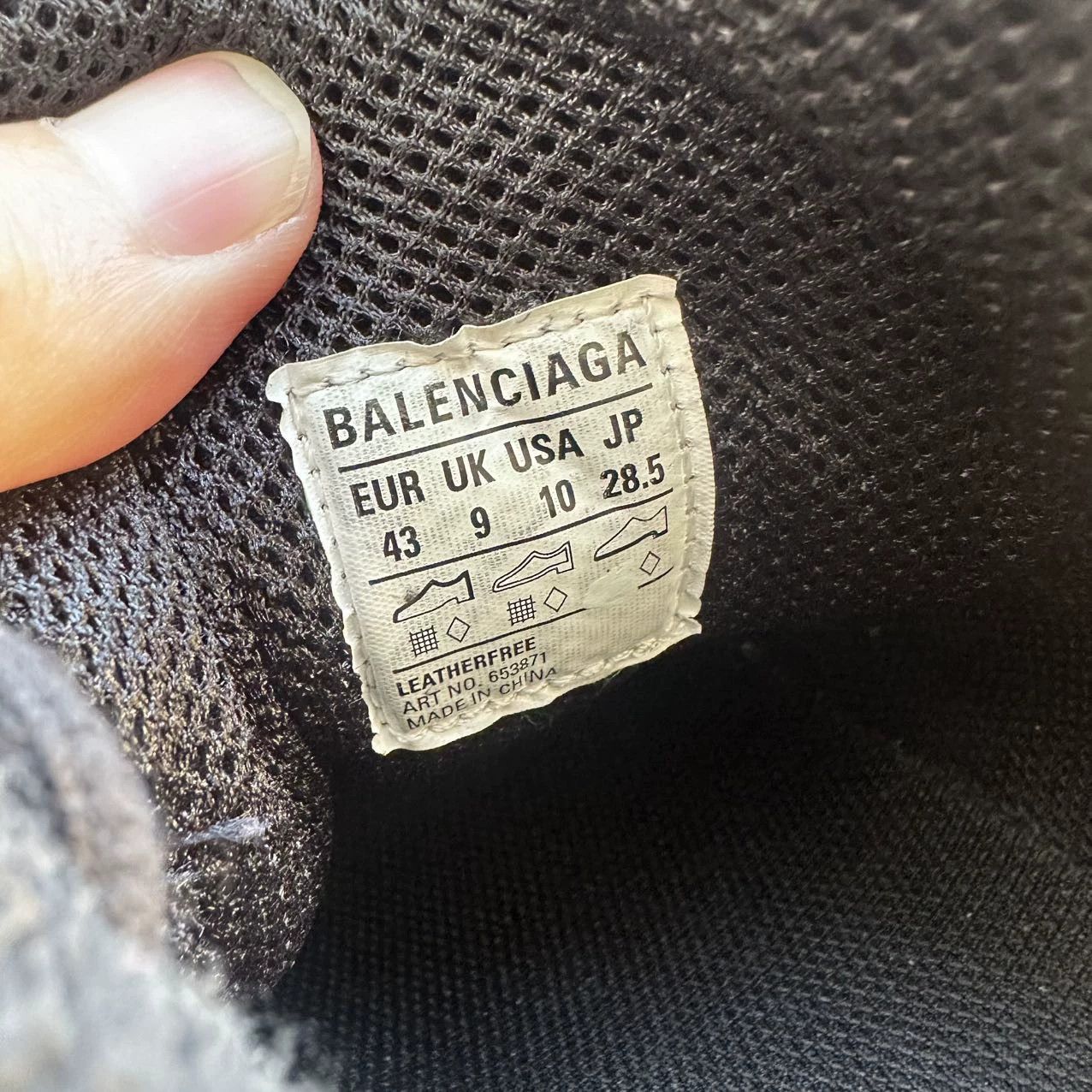 Balenciaga 95 new Balenciaga X-pander distressed black 43 Size US 10 / EU 43 - 8 Thumbnail