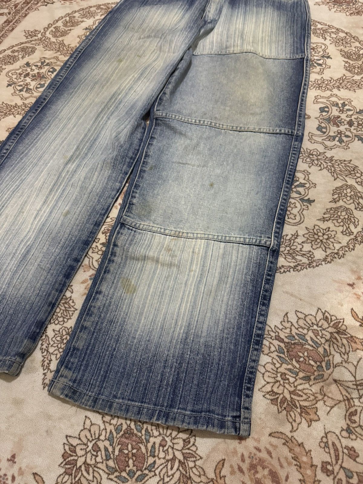 Japanese Brand × Le Grande Bleu (L.G.B.) × Vintage Vintage Y2K Enyce Dirty Baggy Jeans Size US 32 / EU 48 - 3 Thumbnail