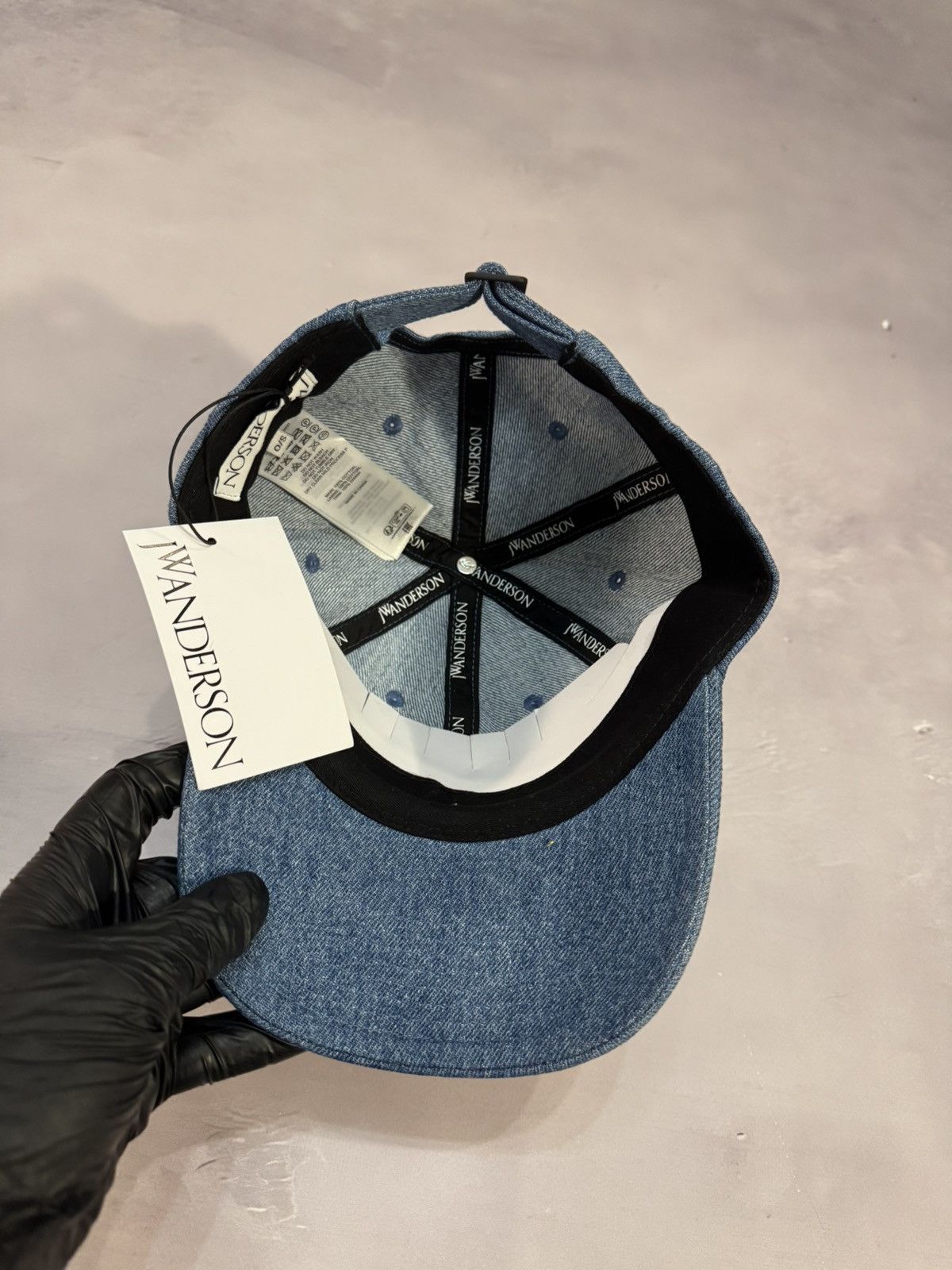 JW Anderson JW Anderson 3D Logo Denim Hat(Blue/OS) Size ONE SIZE - 7 Thumbnail
