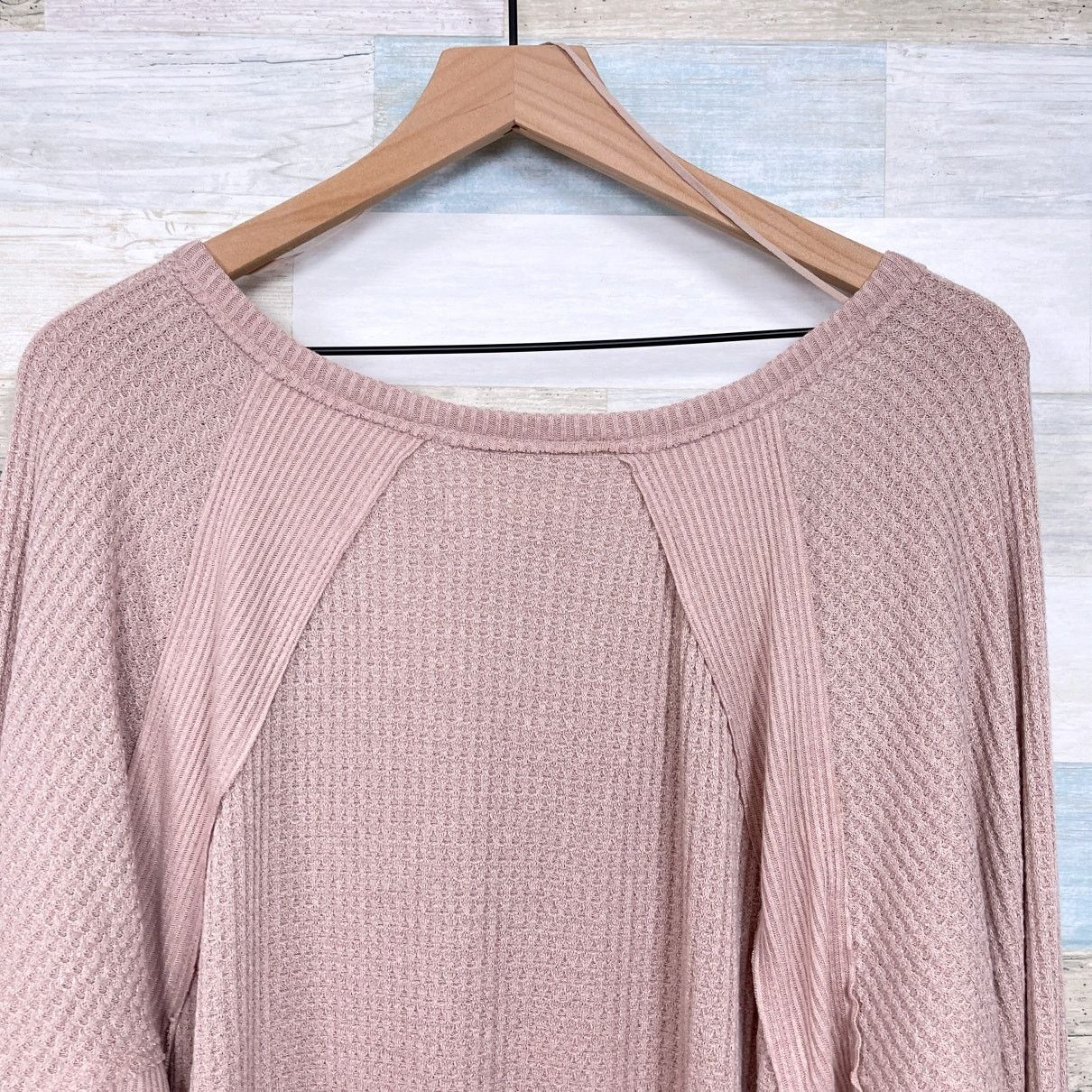 Free People We The Free People Santa Clara Thermal Top Beige Womens M Size M / US 6-8 / IT 42-44 - 5 Thumbnail