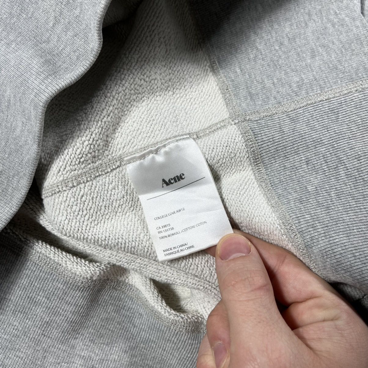 Acne Studios Acne Studios Love College FW12 Big Logo Crewneck Sweatshirt Size US L / EU 52-54 / 3 - 16 Thumbnail
