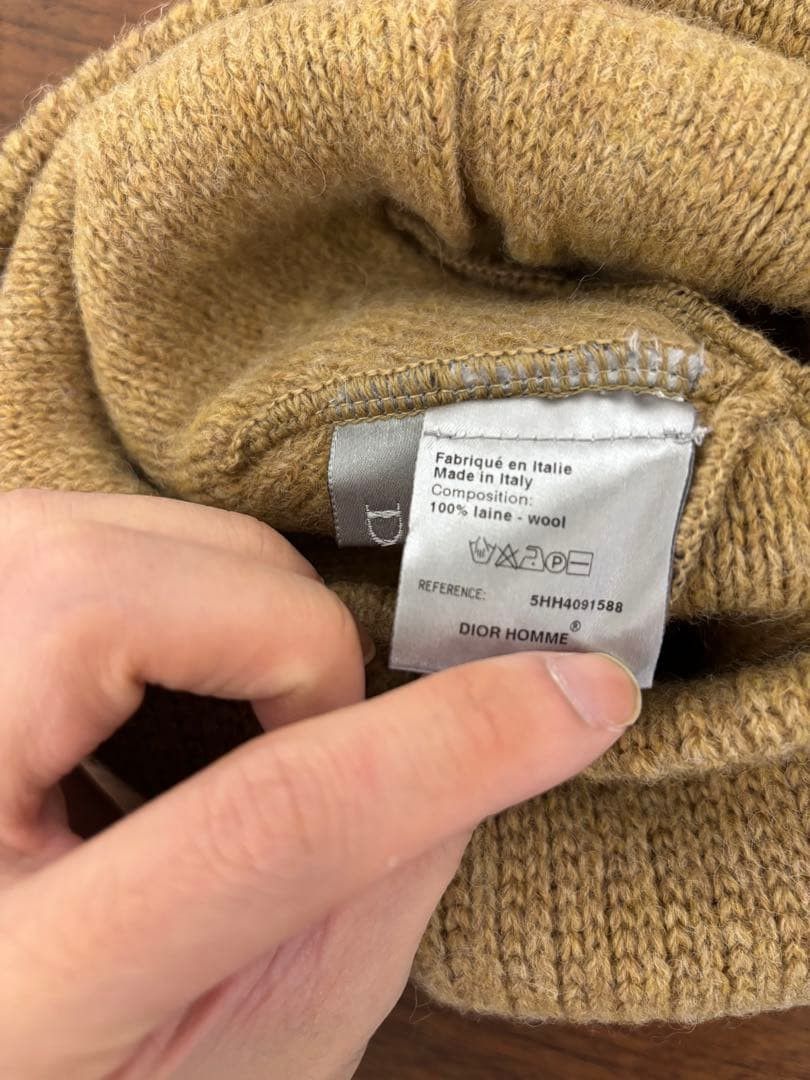 Dior × Hedi Slimane AW05 Homme Snowflake Beanie Size ONE SIZE - 3 Thumbnail