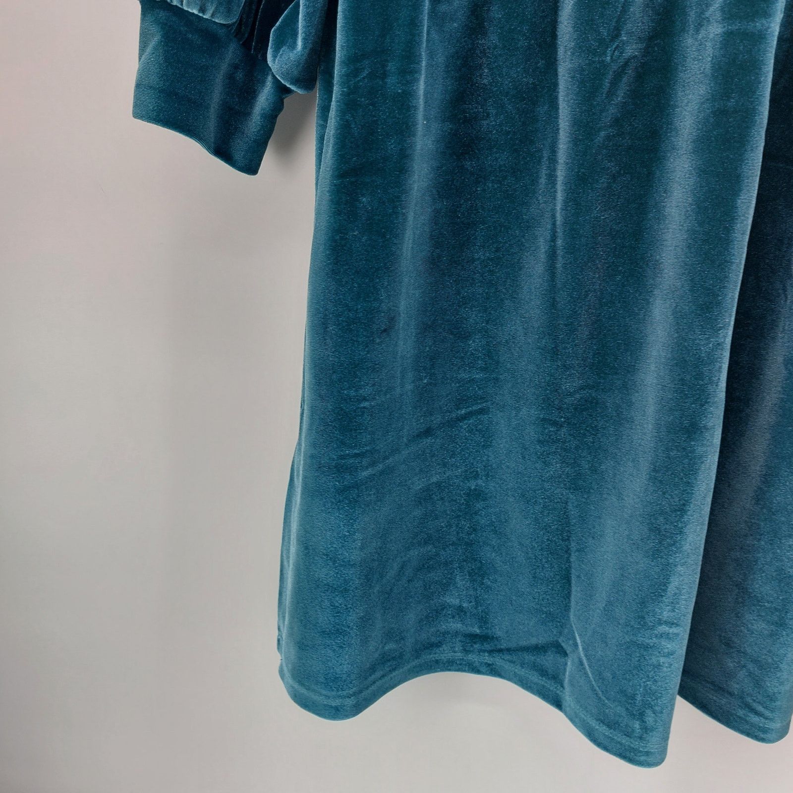 Other Candace Cameron Bure Green Velour Dress Long-sleeved MP Size M / US 6-8 / IT 42-44 - 14 Thumbnail