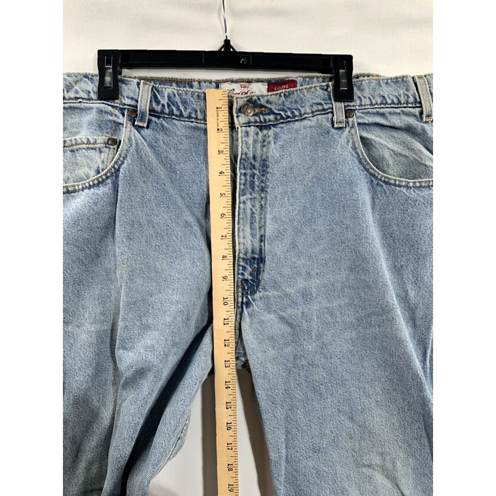 Levi's VINTAGE Levi's Jeans 545 Mens Regular Straight 38x31 Blue Denim USA 545/Levi's 545 Mens Loose Fit Jeans Blue Denim 38x31 Medium Wash Size US 38 / EU 54 - 5 Thumbnail