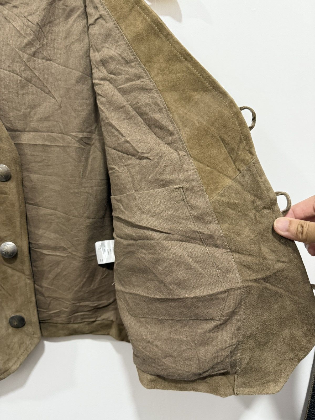 Japanese Brand × Leather G.O.A Suede Leather Vest Size US M / EU 48-50 / 2 - 11 Thumbnail