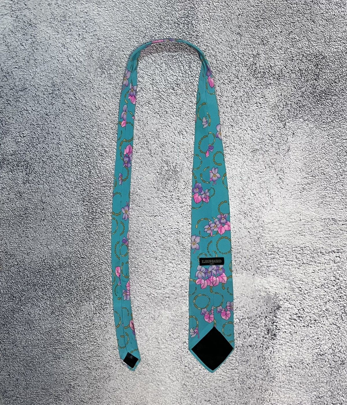 Leonard Paris Leonard Paris Men’s Ties 100% Silk Floral Made In Italy Size ONE SIZE - 2 Thumbnail