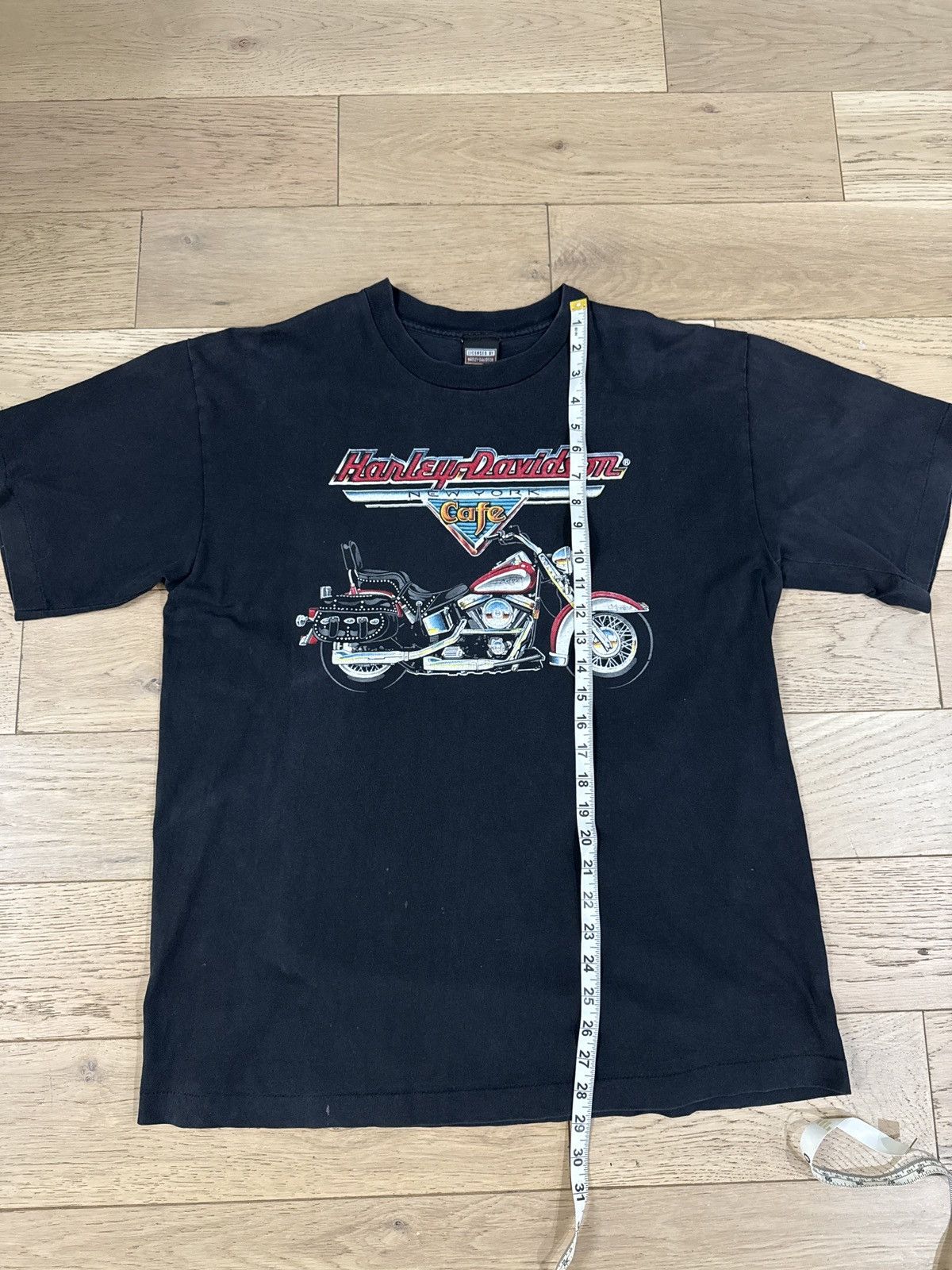 Harley Davidson Vintage Harley Davidson New York Cafe Single Stitch Black XL Size US XL / EU 56 / 4 - 7 Thumbnail