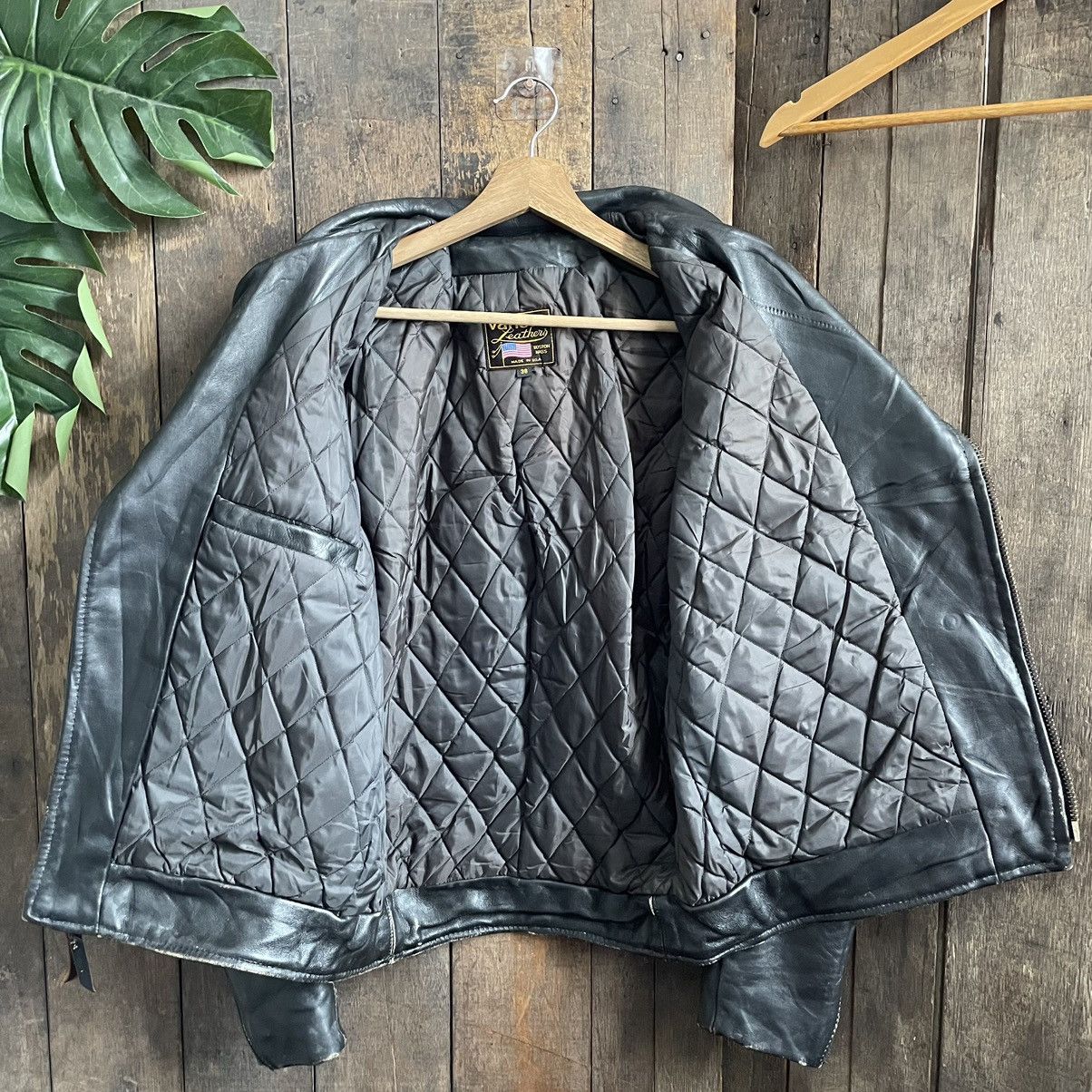Vanson Leathers × Vintage Vintage Vanson Leather Double Collar Leather Jacket Size US M / EU 48-50 / 2 - 3 Thumbnail