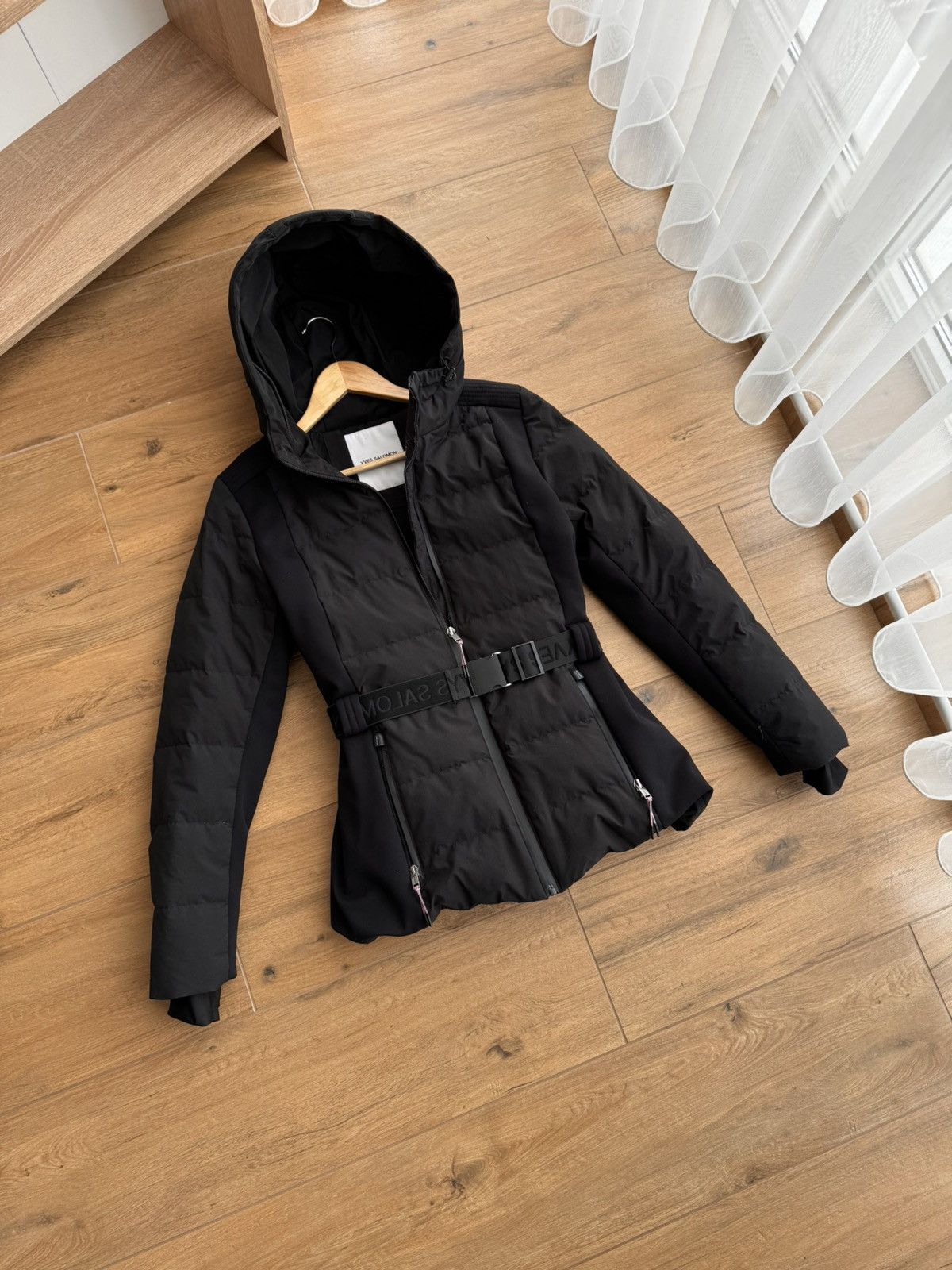 Vintage × Yves Salomon Yves Salomon Shearling Trimmed Luxury W' Black Ski Jacket Size S / US 4 / IT 40 - 2 Thumbnail