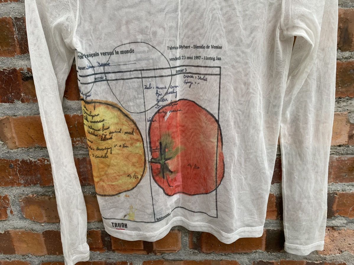 Yoshiyuki Konishi SS97 Hiroko Koshino Mesh fruits shirt Size S / US 4 / IT 40 - 4 Thumbnail