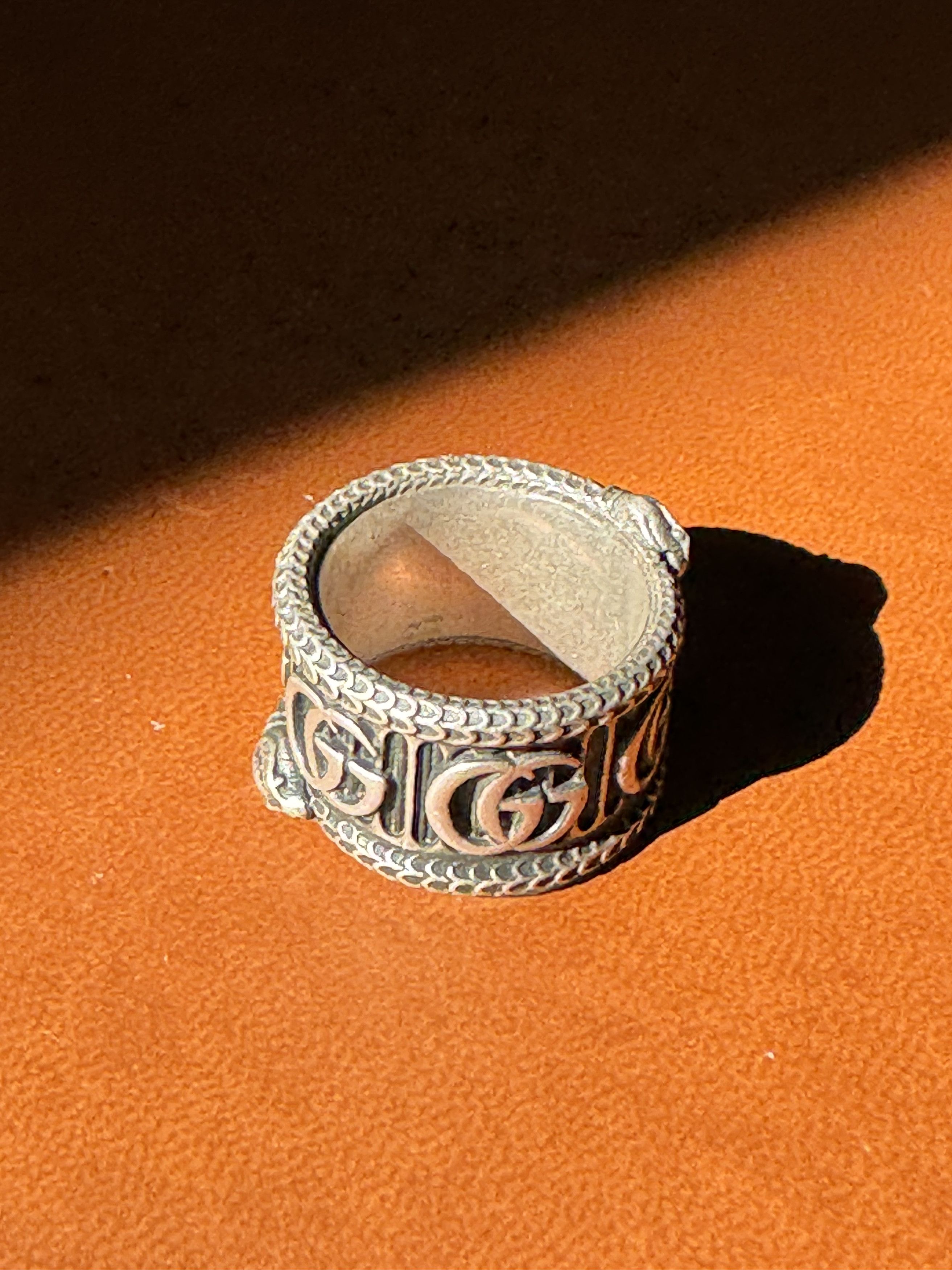 【Gucci】 正規品★ Ring with Double G Silver Gucci Silver Double Band GG Ring – European.ca