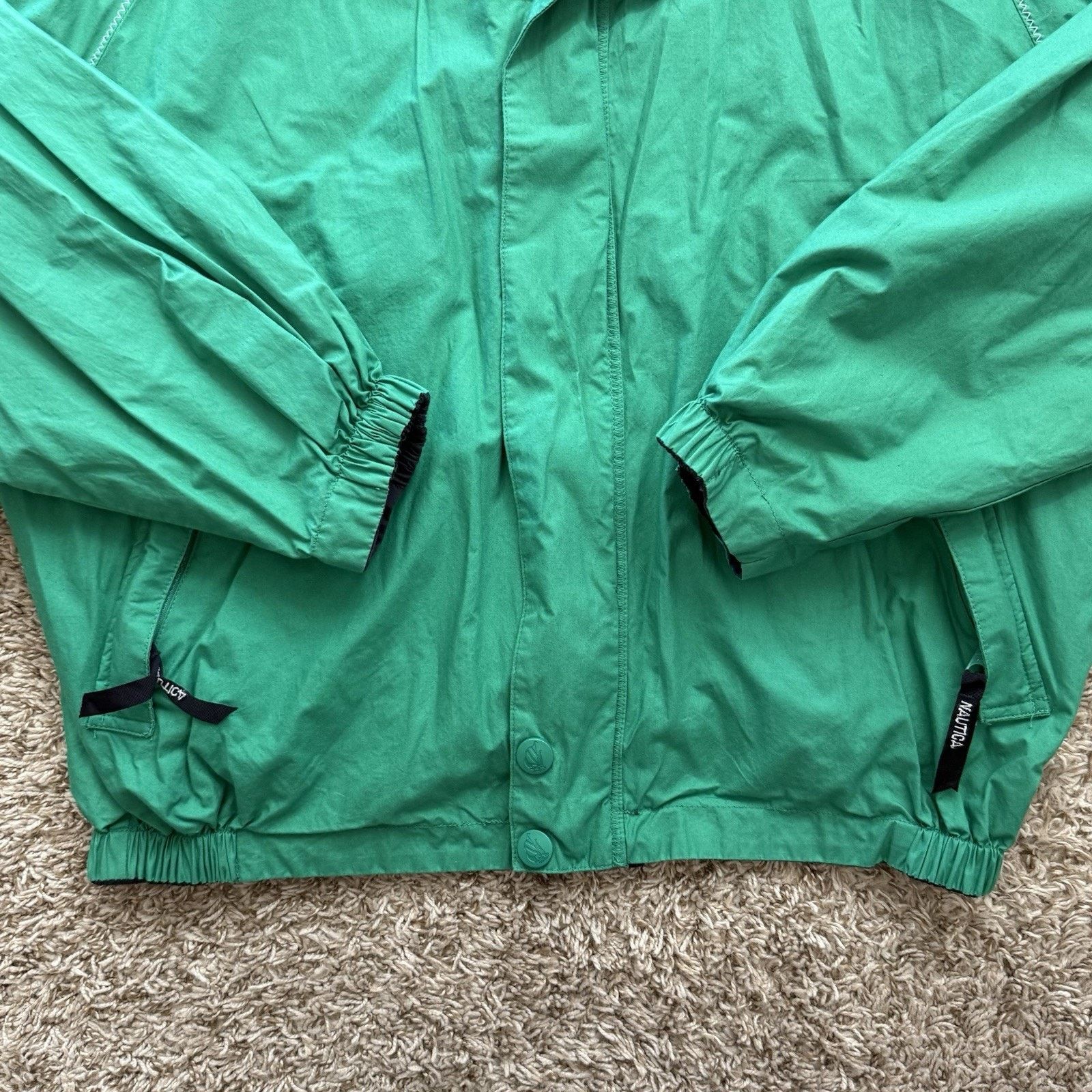 Nautica × Vintage Vintage 90’s Nautica Reversible Windbreaker Sailing Jacket Size US L / EU 52-54 / 3 - 6 Thumbnail