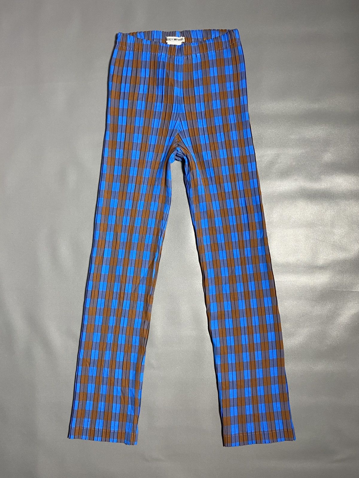 Issey Miyake Issey Miyake Pleats Please Plated Plaid Pants Size US 30 / EU 46 - 1 Thumbnail