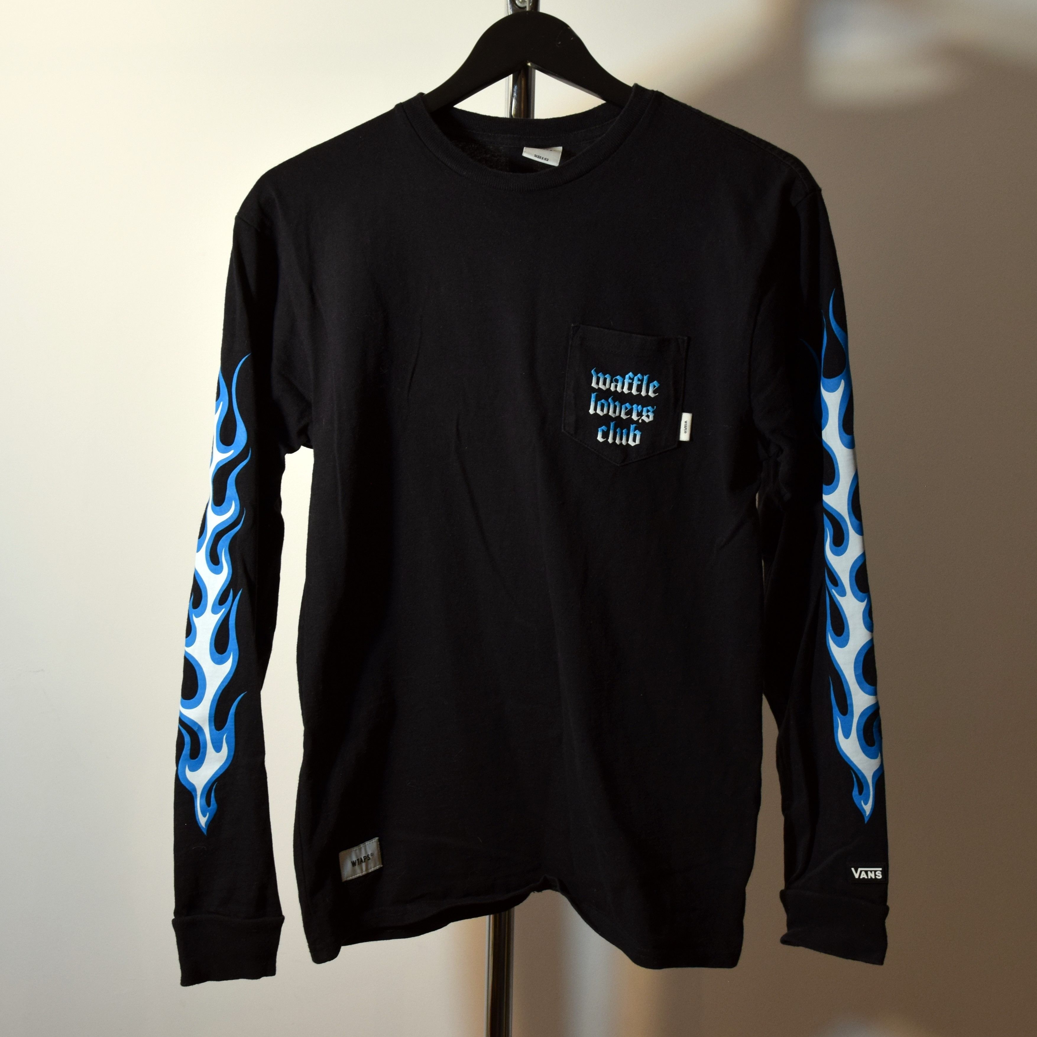 Vans Vans Wtaps Long Sleeve Waffle Lovers Flames T-shirt 02 S/M