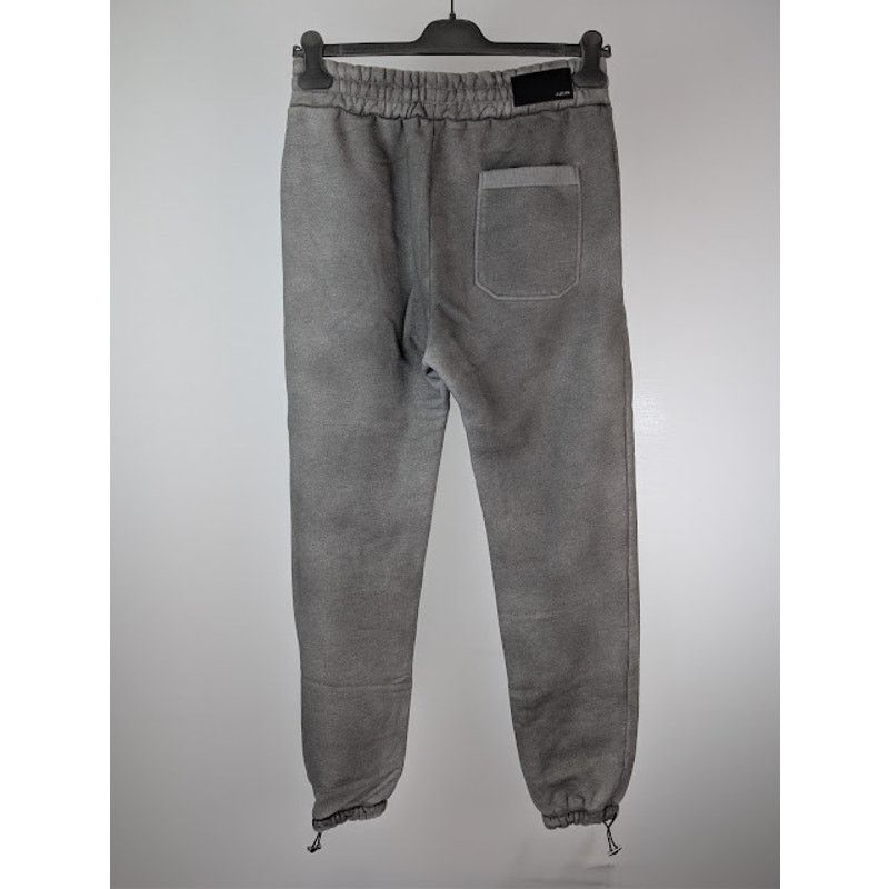 Amiri o1rshd1 Aged Puff Logo Sweatpants in Grey Size US 32 / EU 48 - 11 Thumbnail