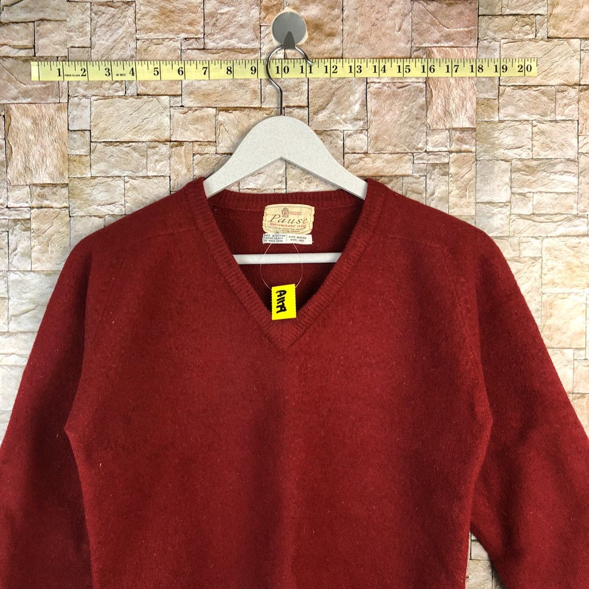 Homespun Knitwear × Japanese Brand Pause vintage Red Knitwear #A1179 Size US XXS / EU 40 - 5 Thumbnail