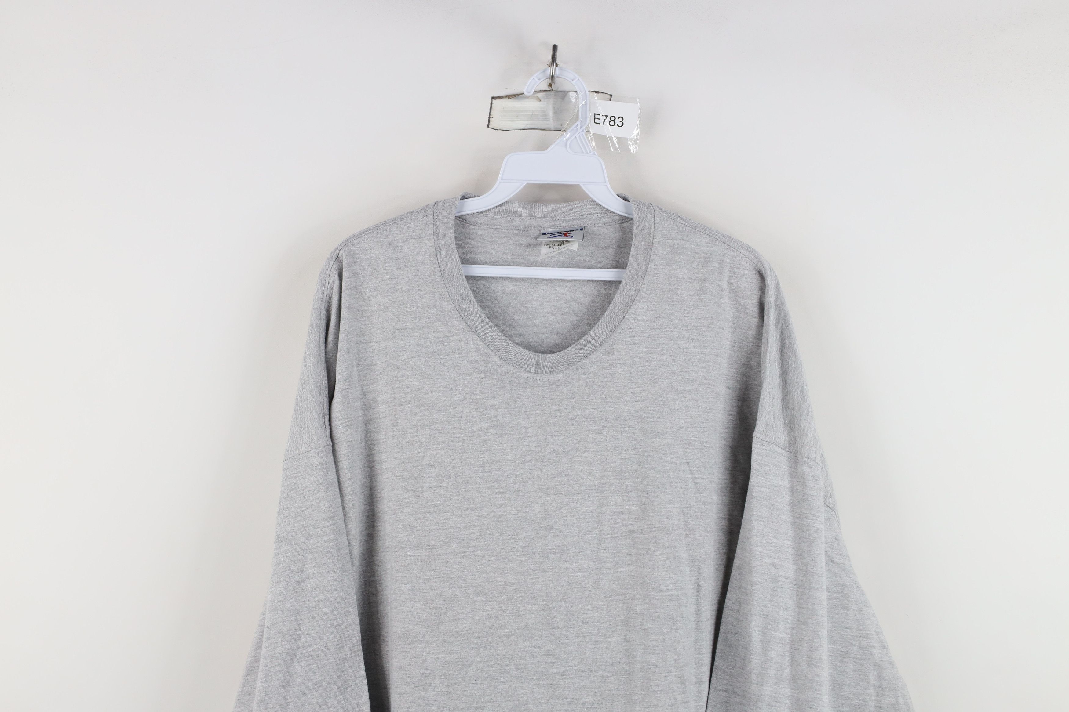 Vintage Vintage 90s Streetwear heavyweight Long Sleeve T-Shirt Gray Size US XXL / EU 58 / 5 - 2 Thumbnail
