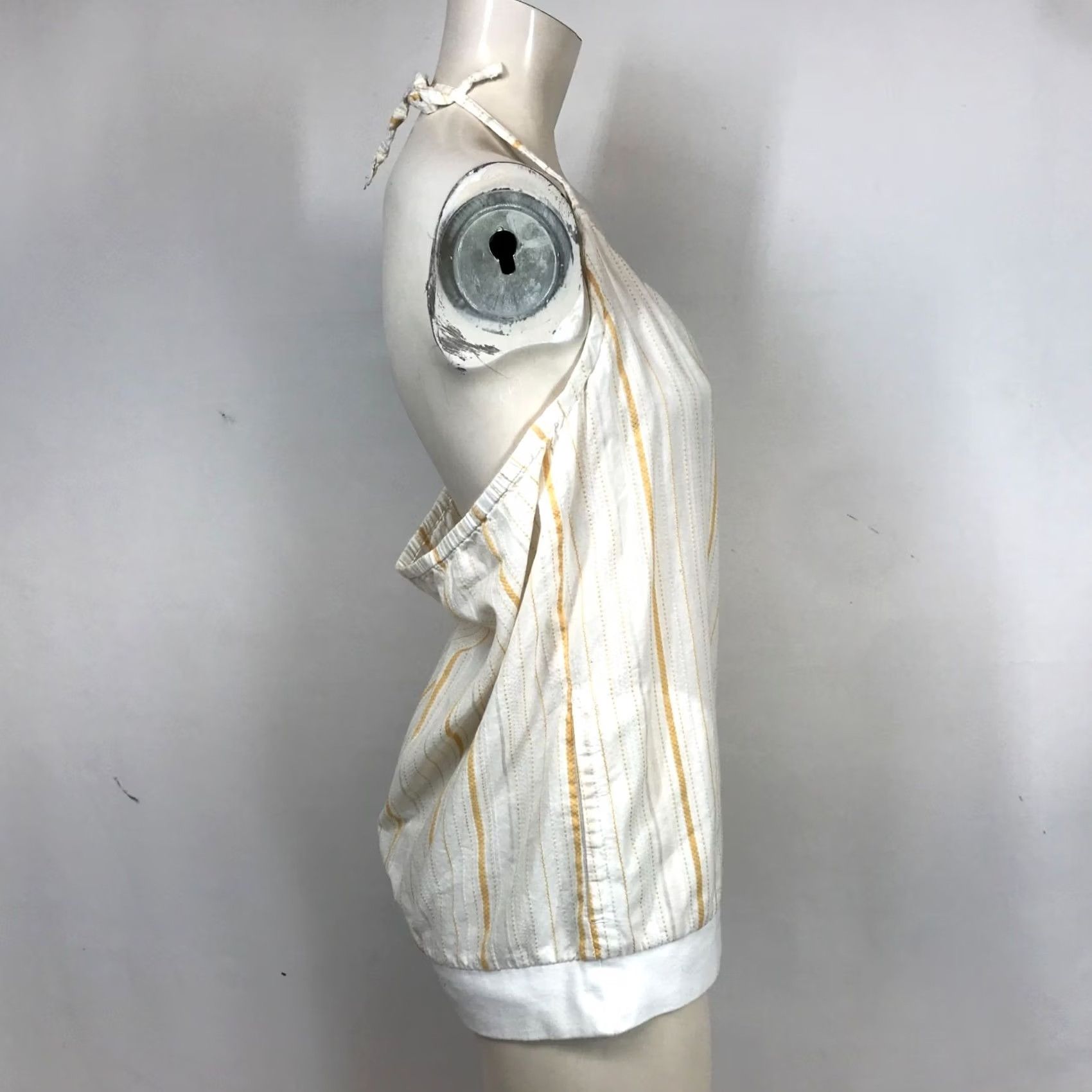 Nike Nike 6.0 Summer Top Womens L Halter Snap Front Cotton Y2K 90's Size L / US 10 / IT 46 - 4 Thumbnail