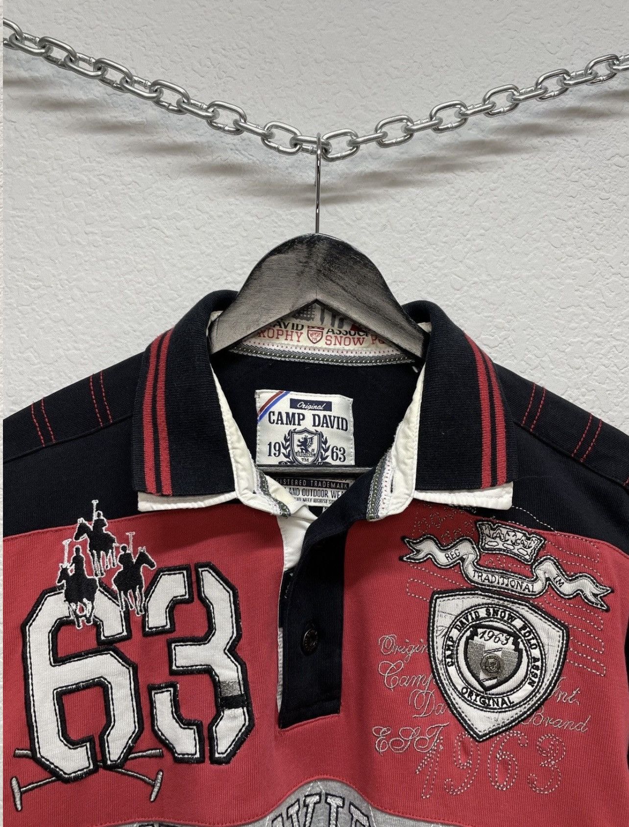 Polo Ralph Lauren Vintage Camp David Like Polo Ralph Lauren Rugby Long Sleeve Size US L / EU 52-54 / 3 - 9 Thumbnail