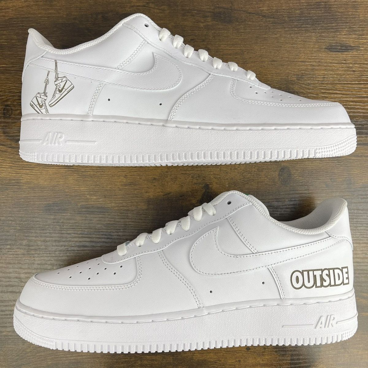 Nike NEW Nike Air Force 1 '07 Low Triple White x EYBL Peach Jam Size US 14 / EU 47 - 3 Thumbnail