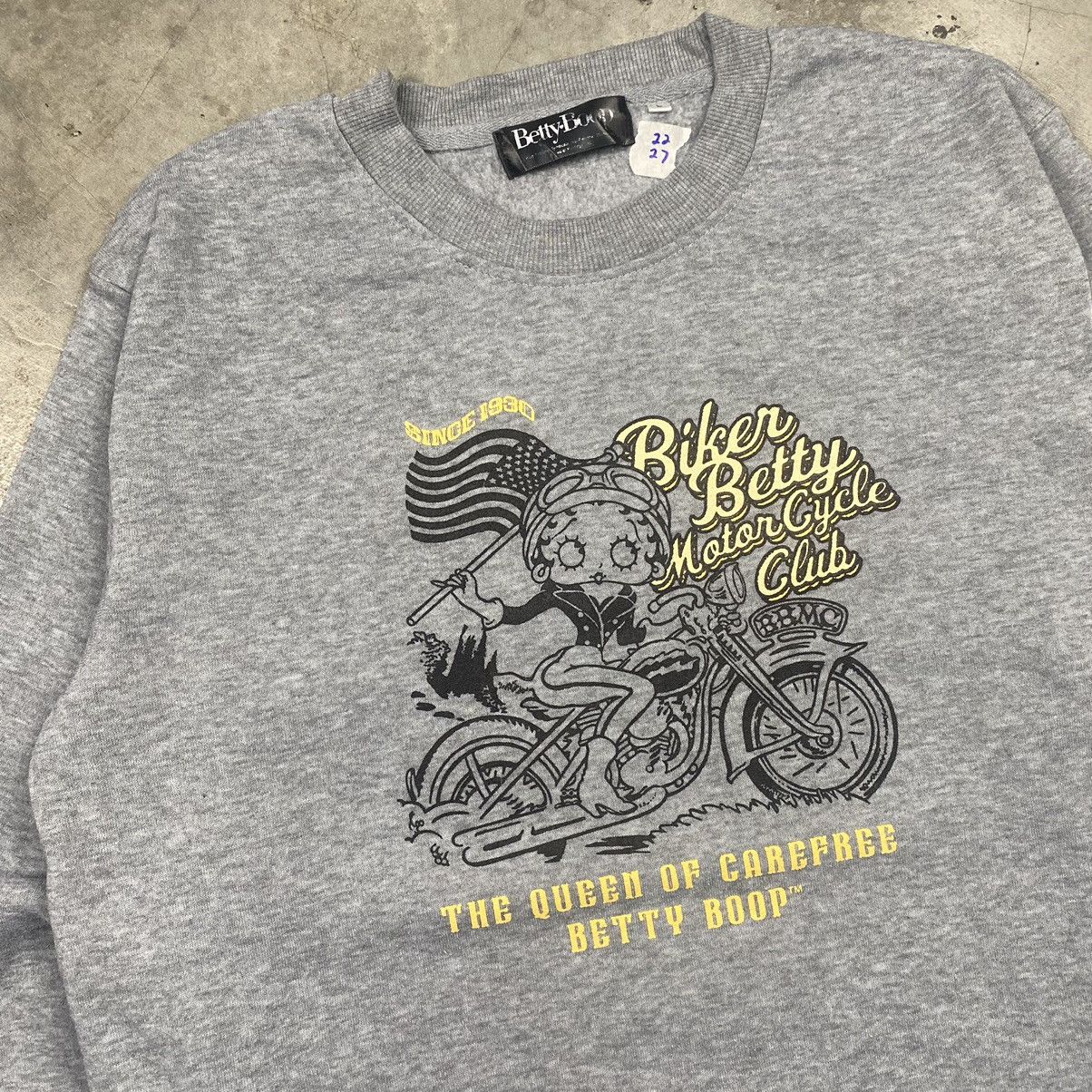 Cartoon Network × Disney × Vintage Betty Boop Harley Davidson Crewneck Size US M / EU 48-50 / 2 - 2 Thumbnail