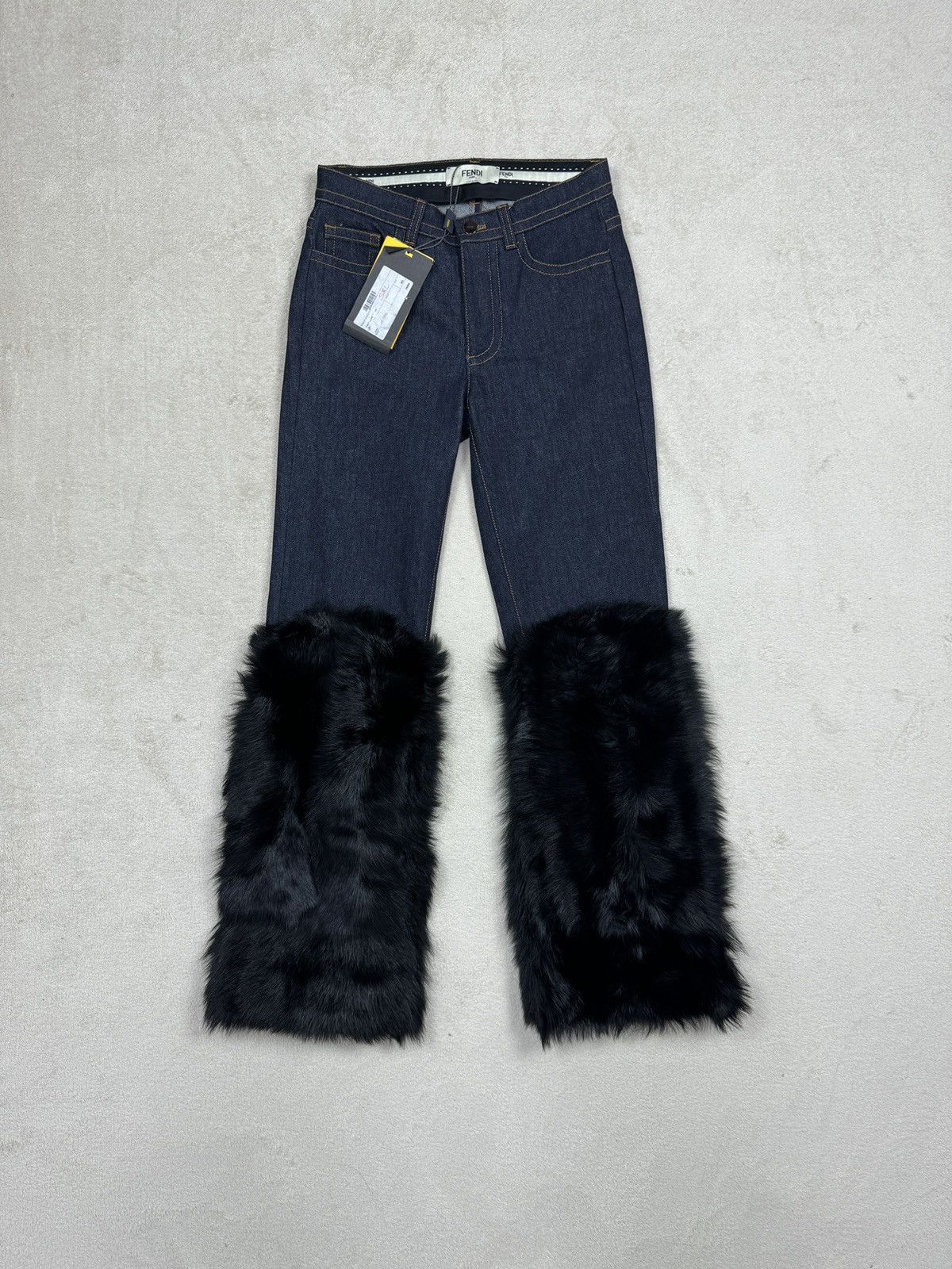 Fendi Fendi Fur Jeans Fall RTW 2015 $3750 MSRP Size 27" / US 4 / IT 40 - 1 Thumbnail