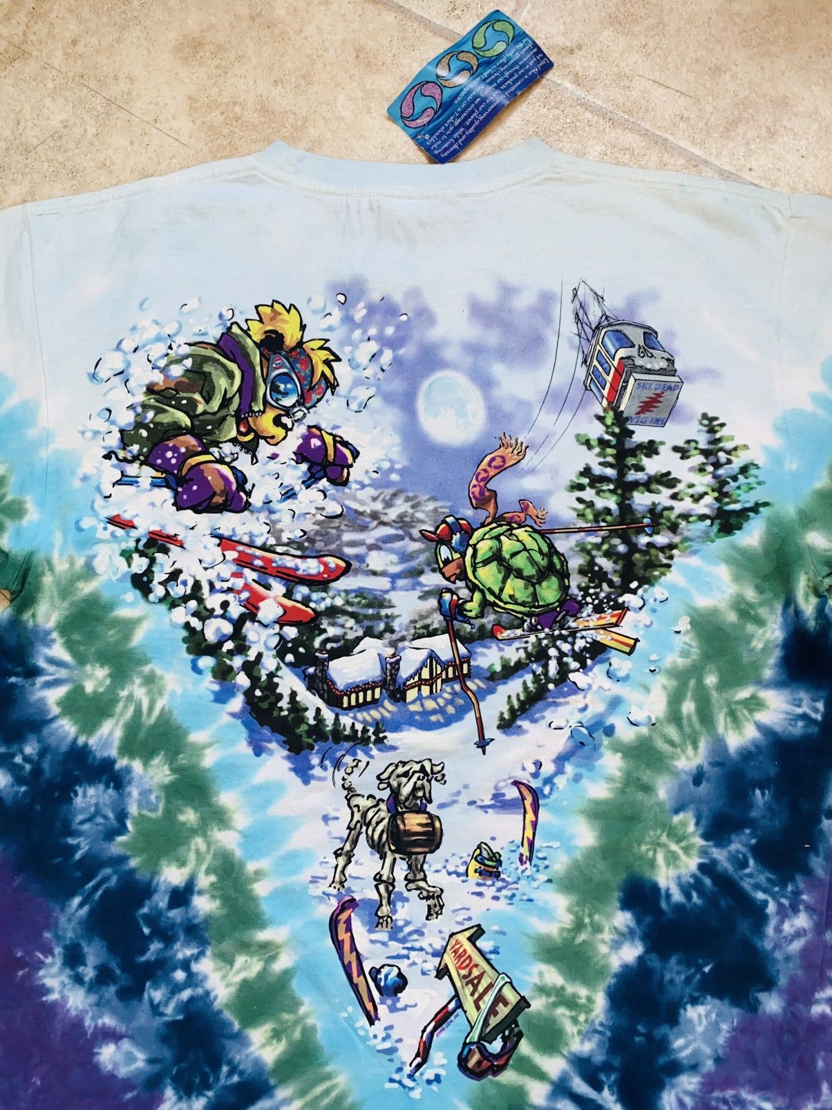Flatbush Zombies × Grateful Dead × Vintage Grateful Dead 90s Snow Vintage Tee NikeSB Pleasures Size US L / EU 52-54 / 3 - 7 Thumbnail