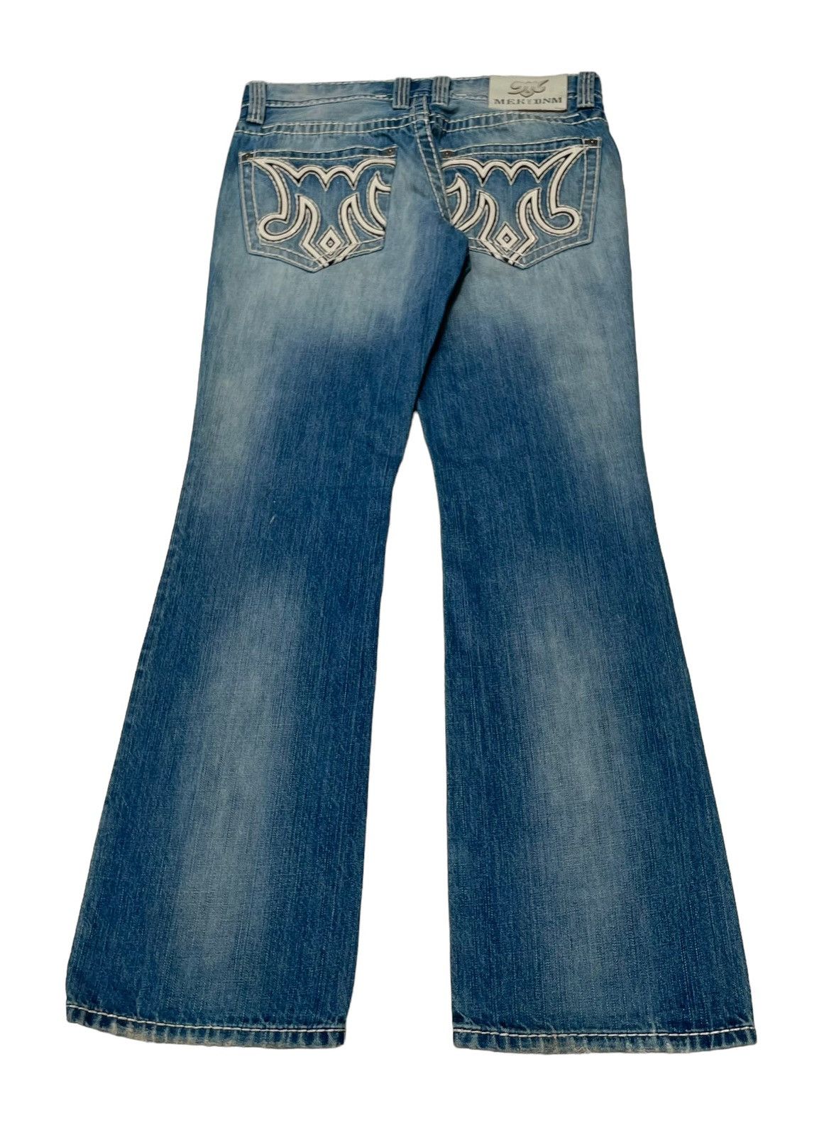 Mek Denim Vintage Brand Mek Denim Made In Usa Flared Jeans 2000s Size US 34 / EU 50 - 2 Thumbnail