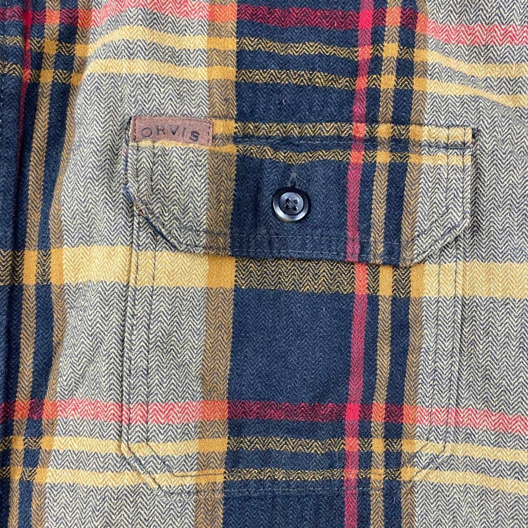 Orvis Orvis Big Bear Flannel Shirt Mens 2XL Plaid Heavyweight Long Sleeve Pockets Multicolor Button-Up Casual Outdoor Regular Fit Logo Climate: All Seasons Size US XXL / EU 58 / 5 - 5 Thumbnail