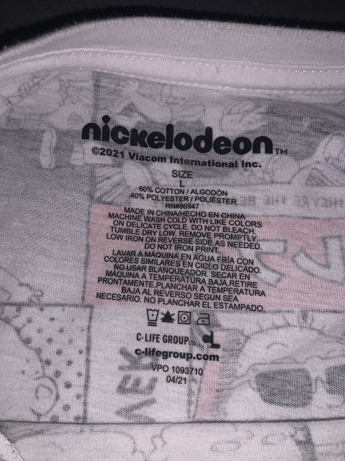 Nickelodeon Men’s Nickelodeon Rugrats AOP T Shirt - Size Large Size US L / EU 52-54 / 3 - 3 Thumbnail