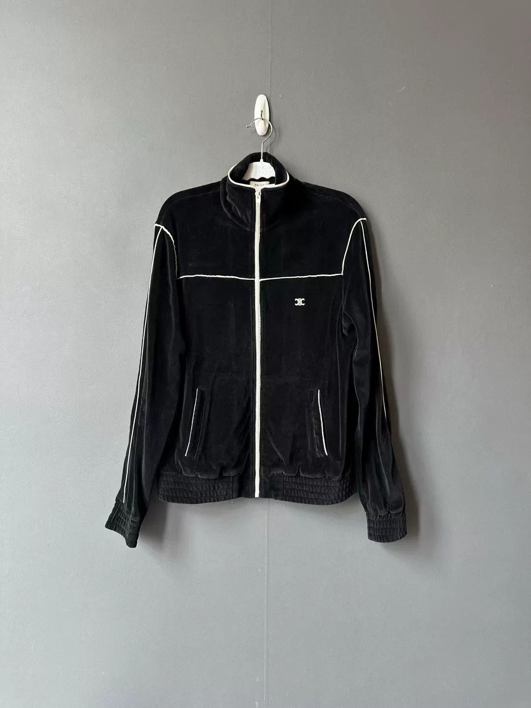 Celine celine black velvet jacket size small Size S / US 4 / IT 40 - 1 Thumbnail