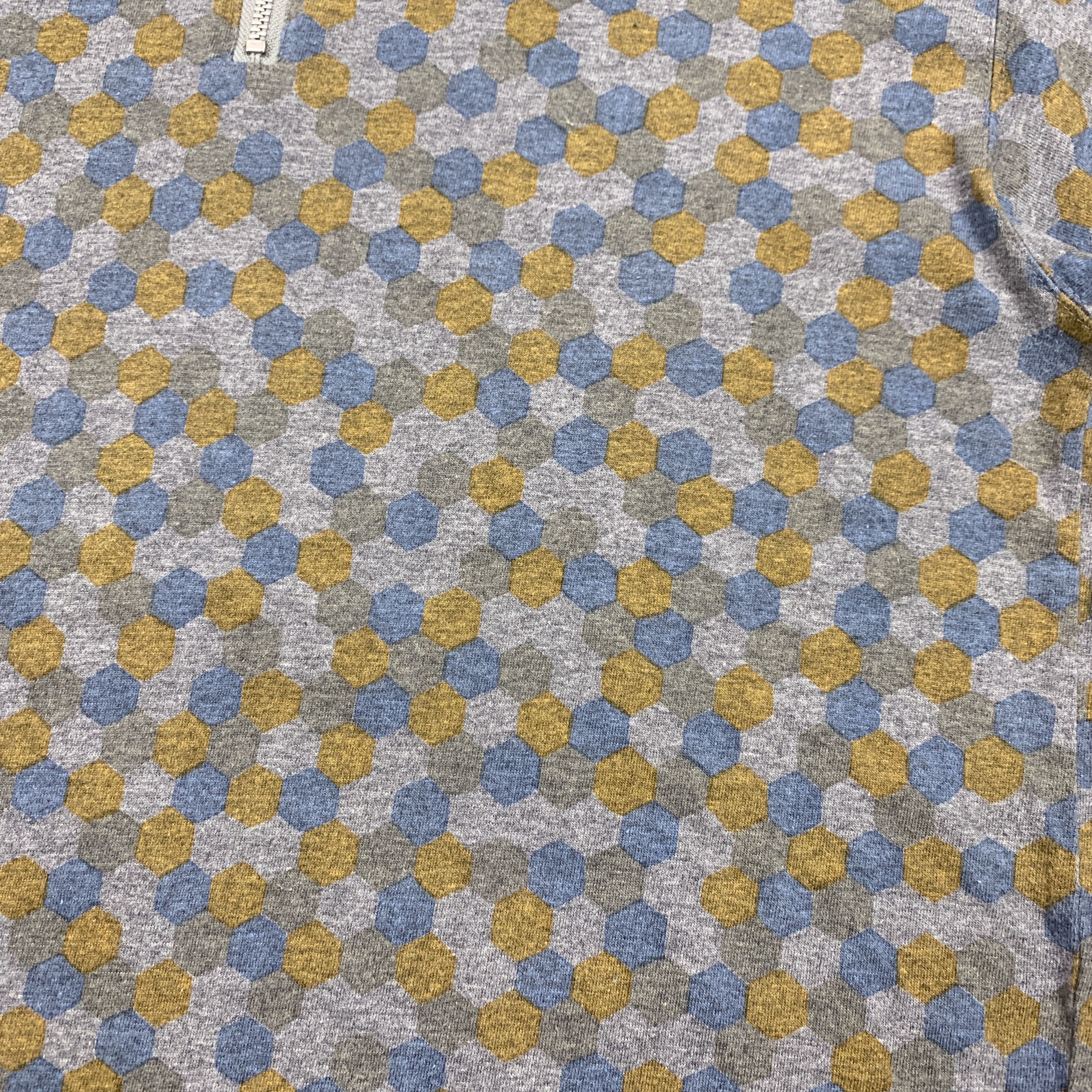 Comme des Garcons × Comme des Garcons Homme × Comme des Garcons Homme Plus 2000 Hexagon Pattern Polo Shirt Size US M / EU 48-50 / 2 - 4 Thumbnail