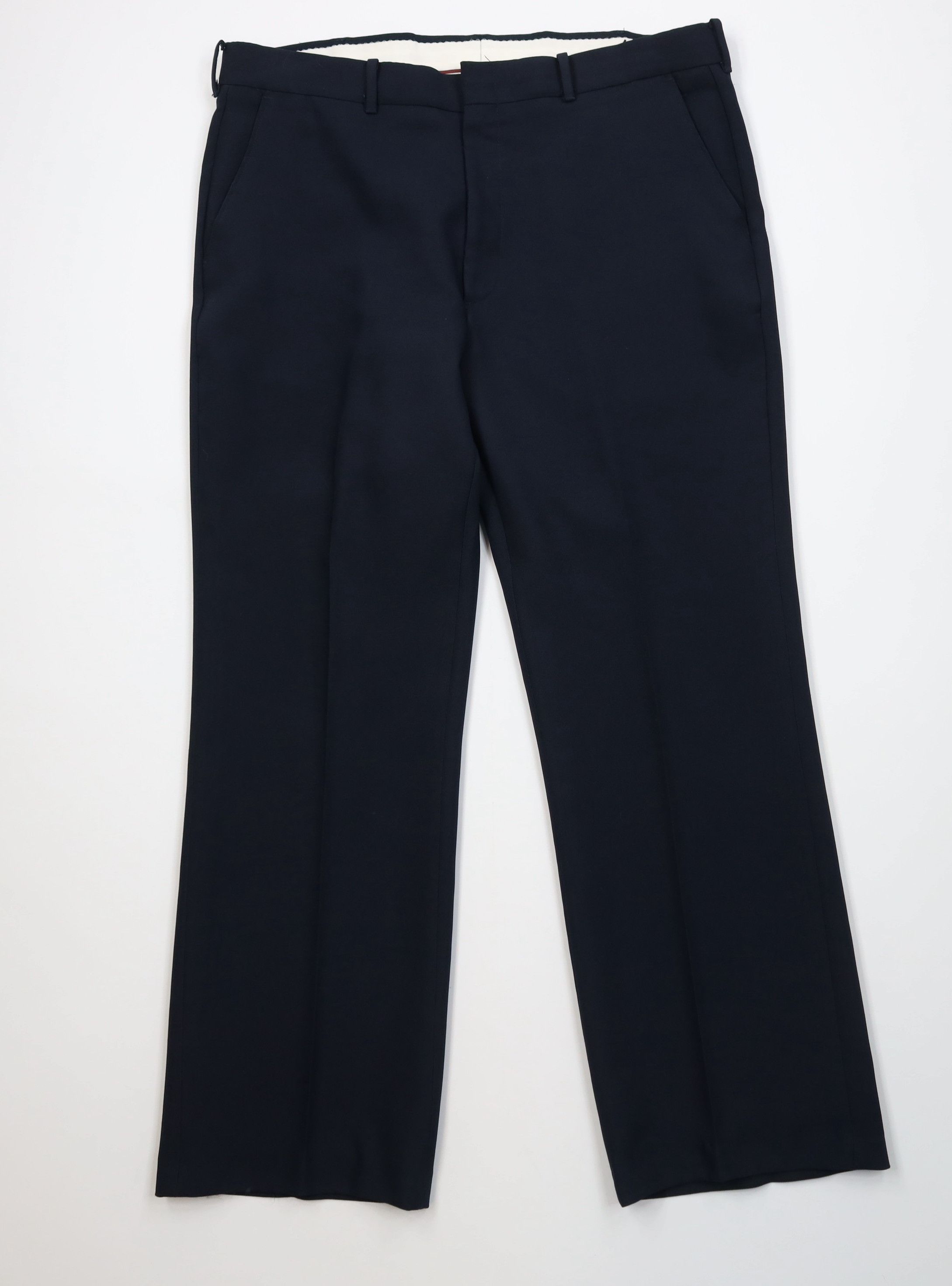 Vintage Vintage 70s Streetwear Flared Wide Leg Chino Pants Blue USA Size US 38 / EU 54 - 1 Thumbnail