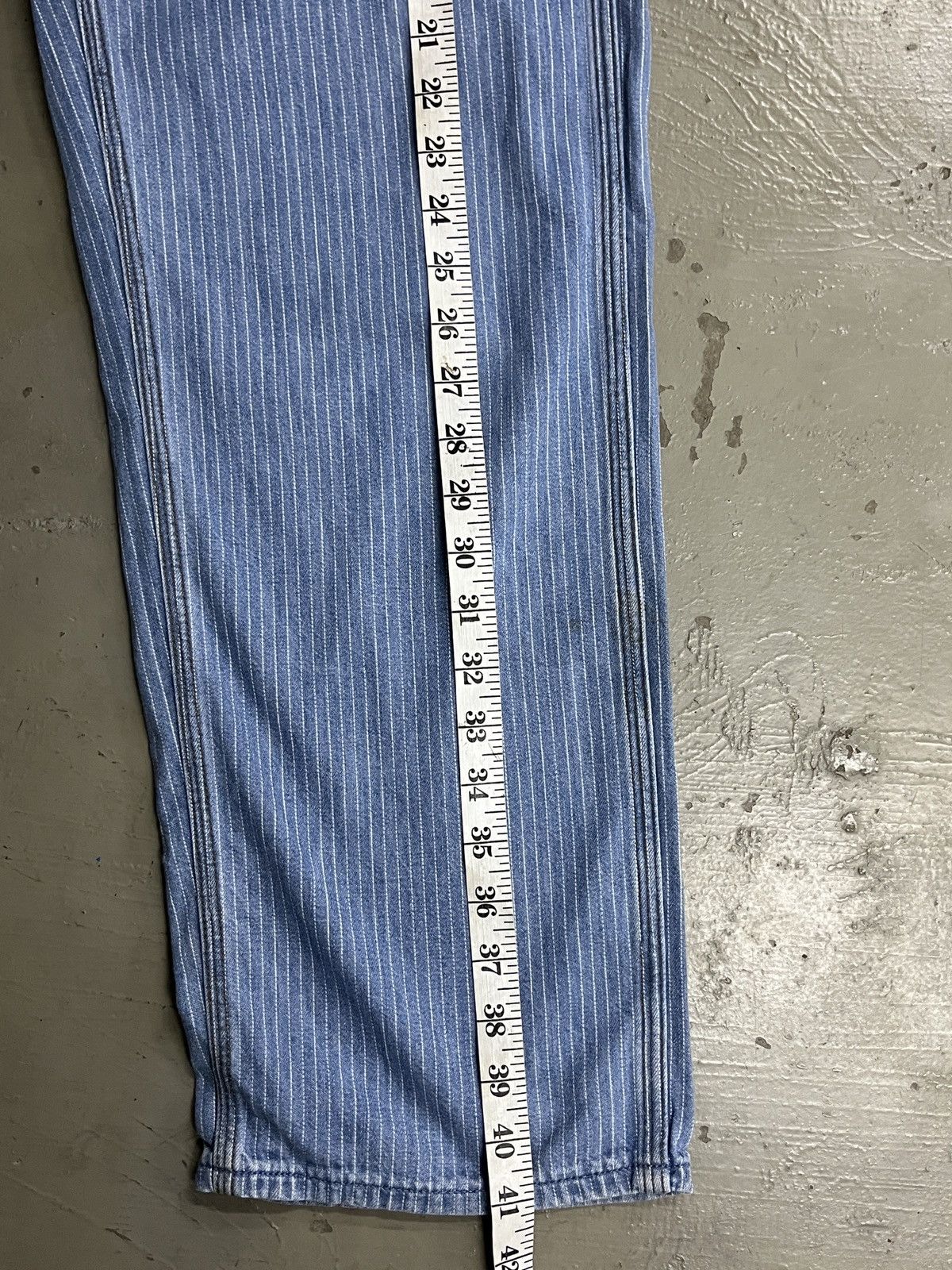 JW Anderson Pinstripe J.W. Anderson Uniqlo Hickory Carpenter Style Pant Size US 30 / EU 46 - 7 Thumbnail