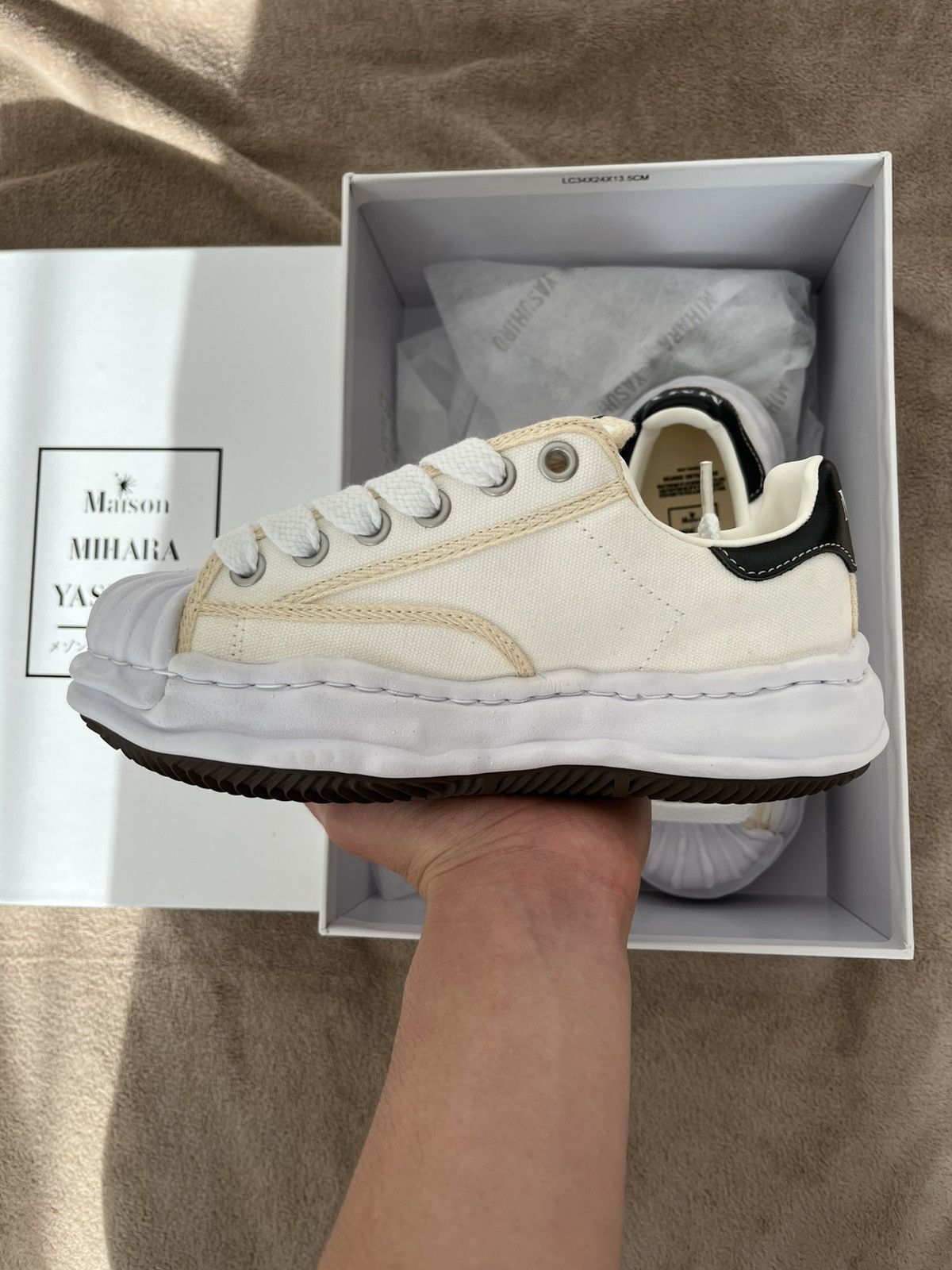 Maison MIHARA YASUHIRO Maison Mihara Yasuhiro OG Sole Canvas Low| New | 38 EU 24 cm Size US 7 / IT 37 - 4 Thumbnail