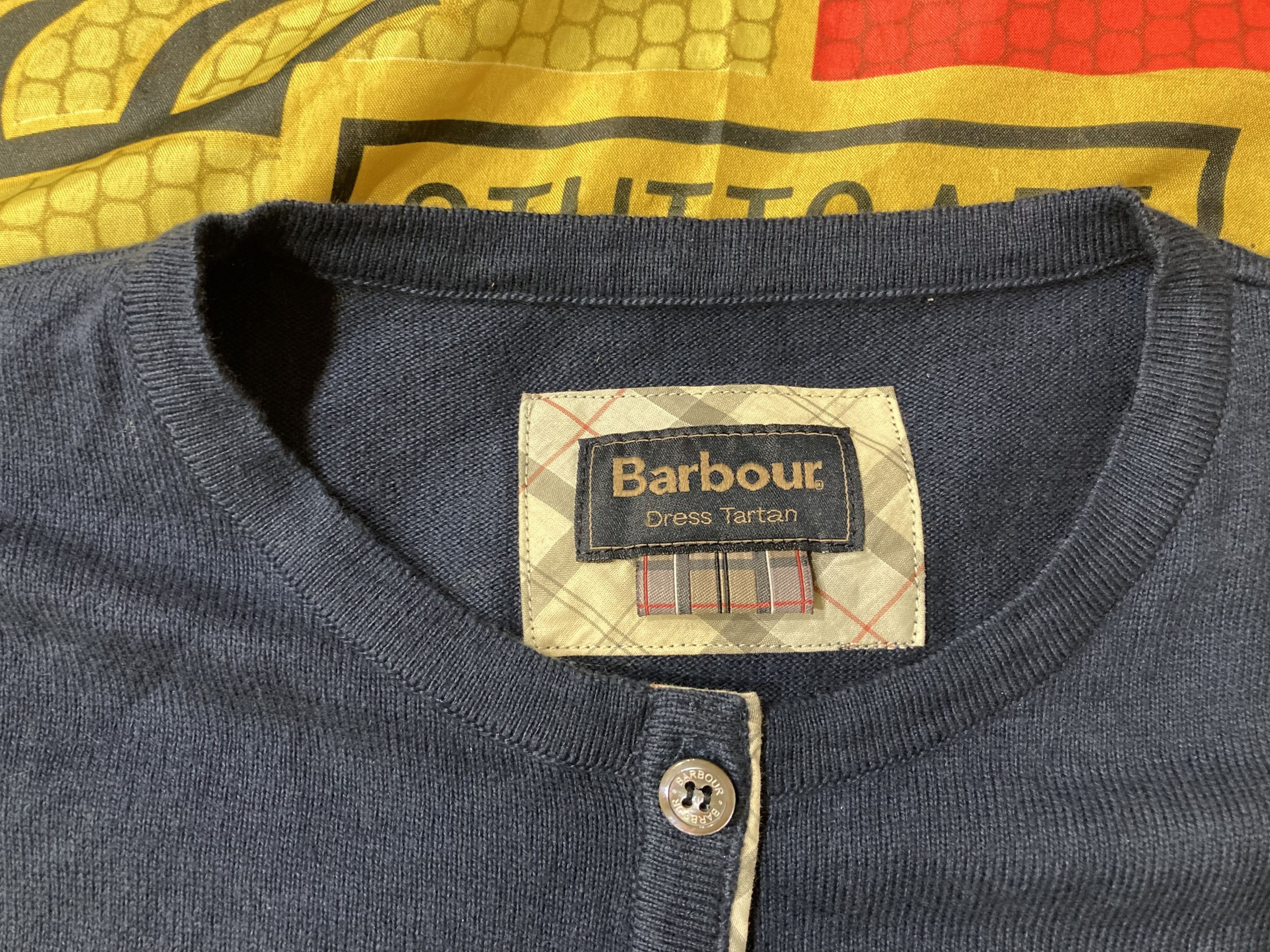 Barbour Barbour Ladies Pendle Knitted Cardigan Hessian Tartan Size S / US 4 / IT 40 - 3 Thumbnail