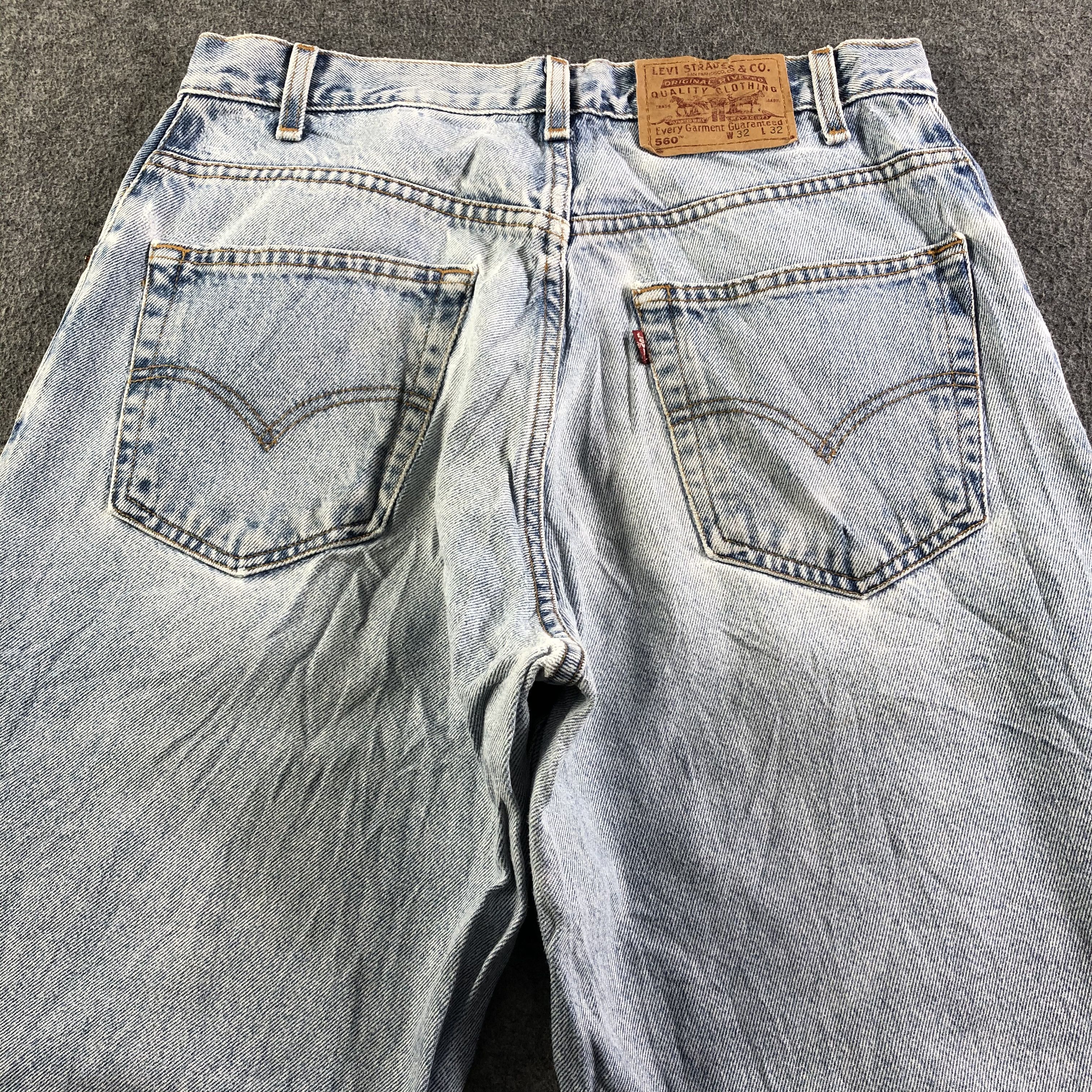 Levi's Vintage Light Wash Levis 560 Jeans-J3579 Size US 32 / EU 48 - 4 Thumbnail