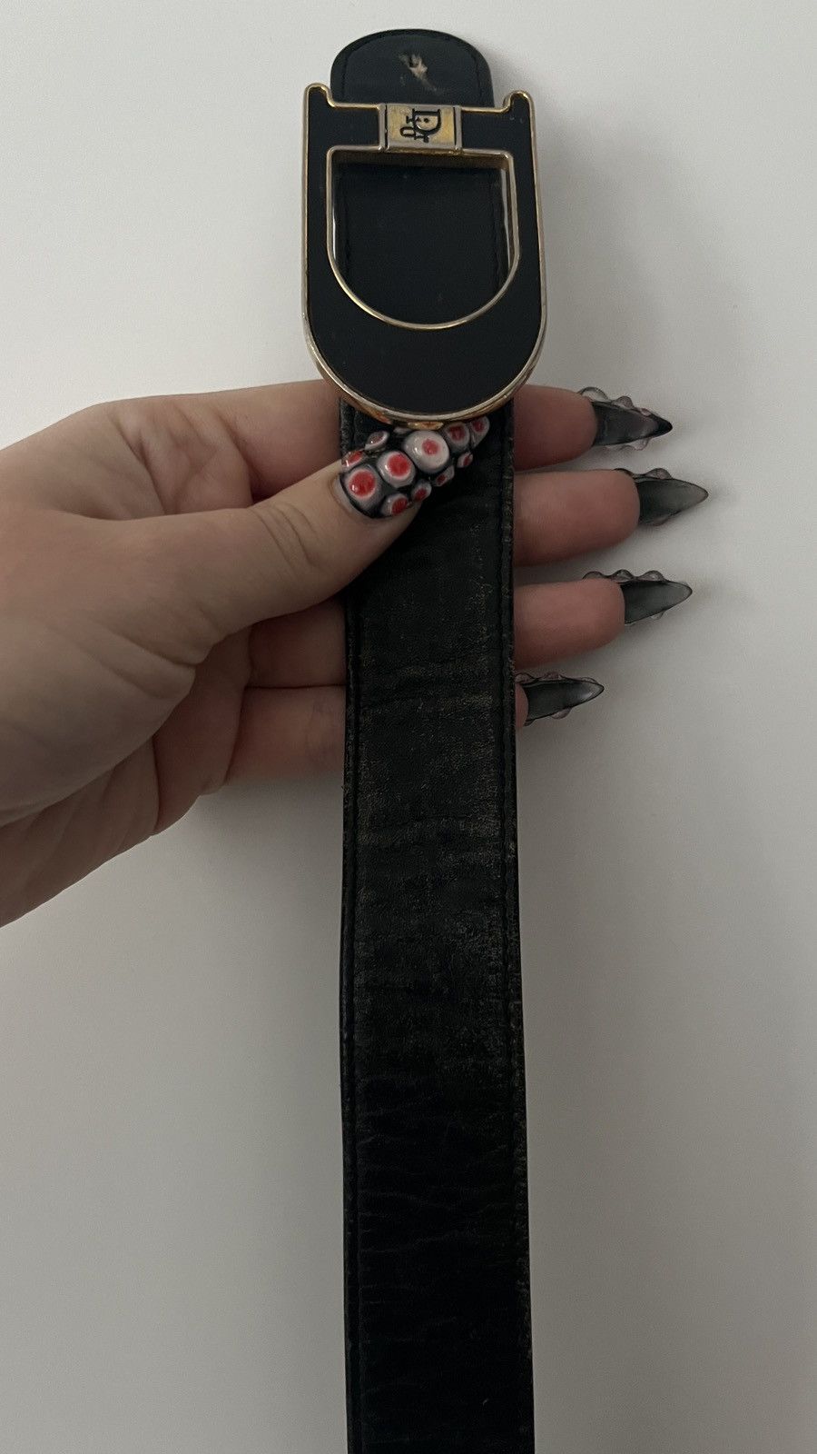 Christian Dior Monsieur × Dior Black and Gold Dior Belt Size ONE SIZE - 6 Thumbnail