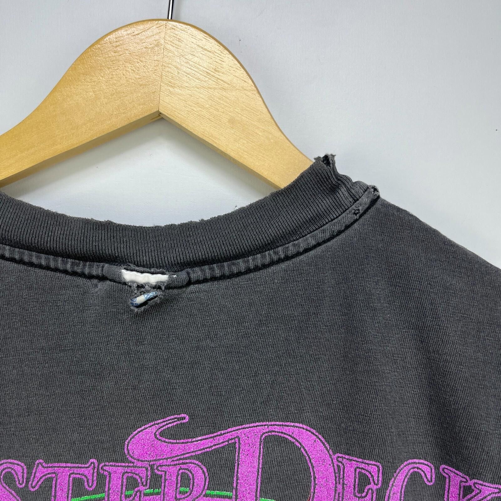 Hanes Vintage 90s Oyster Deck Bike Faded Motorcycle T Shirt XL Size US XL / EU 56 / 4 - 4 Thumbnail