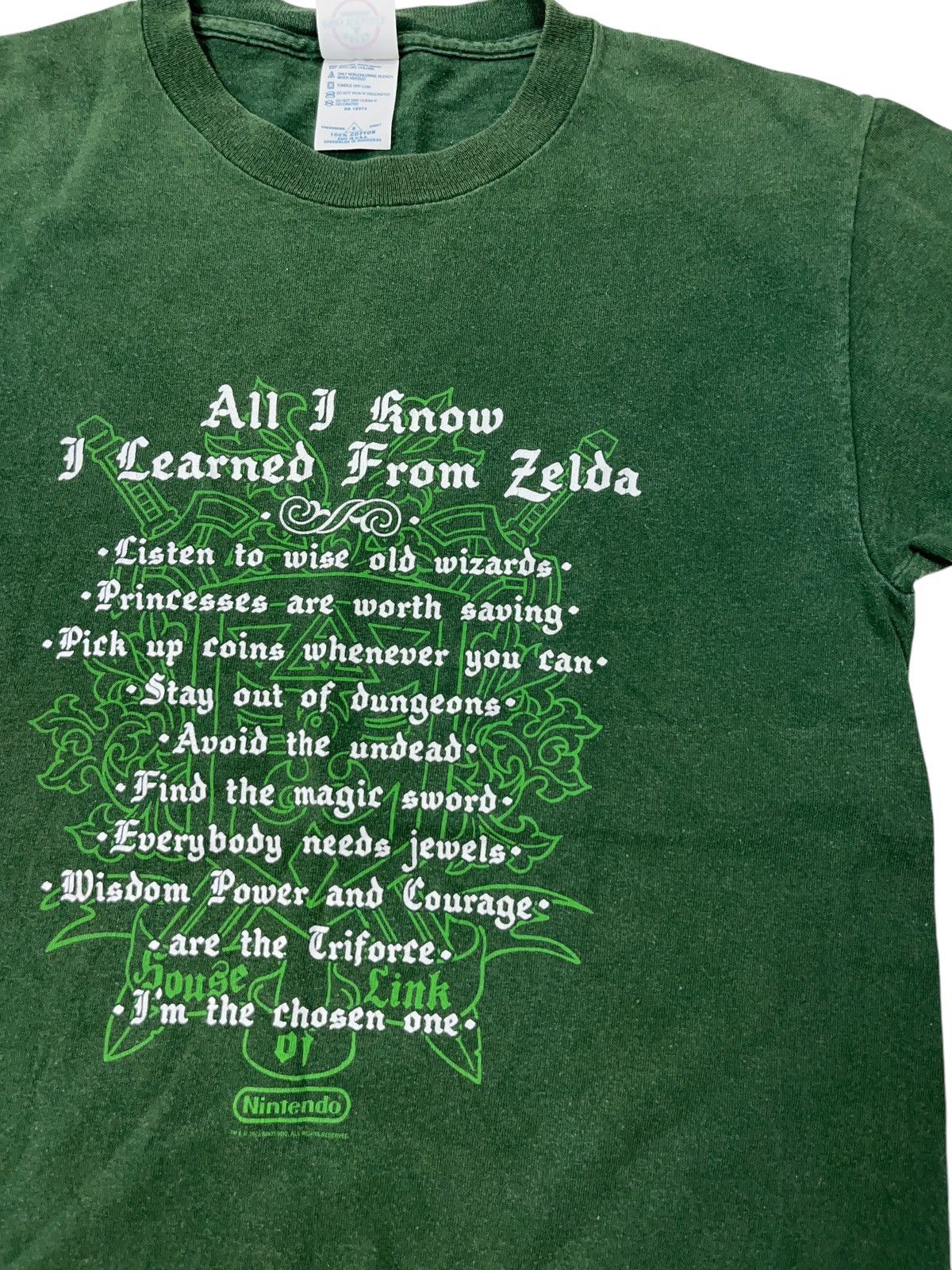 Nintendo × The Game × Vintage Vintage 2005 Nintendo All I know I Learned From Zelda Shirt Size US S / EU 44-46 / 1 - 3 Thumbnail