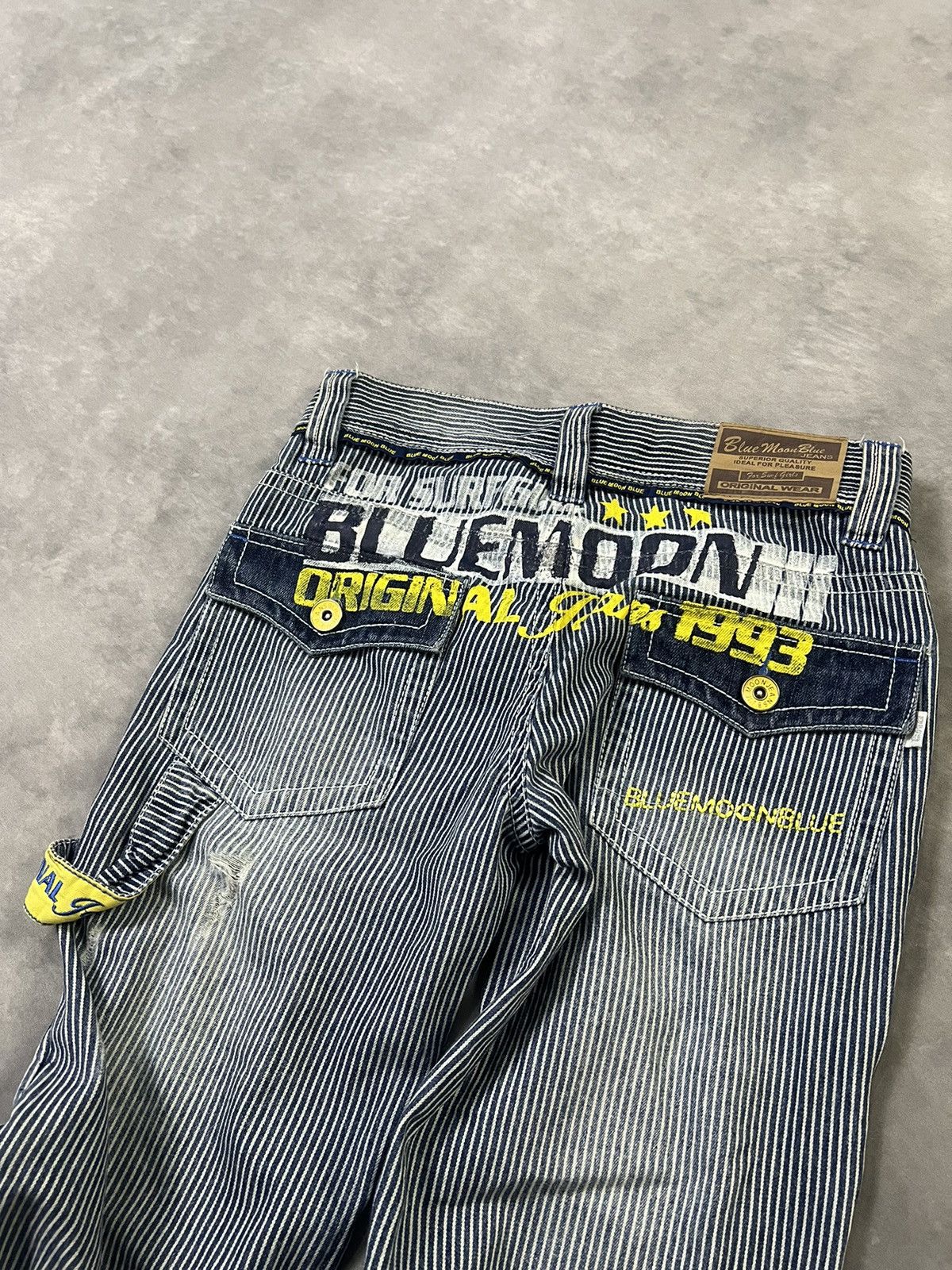Hysteric Glamour × Undercover 2000s Y's Cdg Carpenter Stripe Hickory Bootcut y2k Lgb Ifsix Size US 28 / EU 44 - 3 Thumbnail