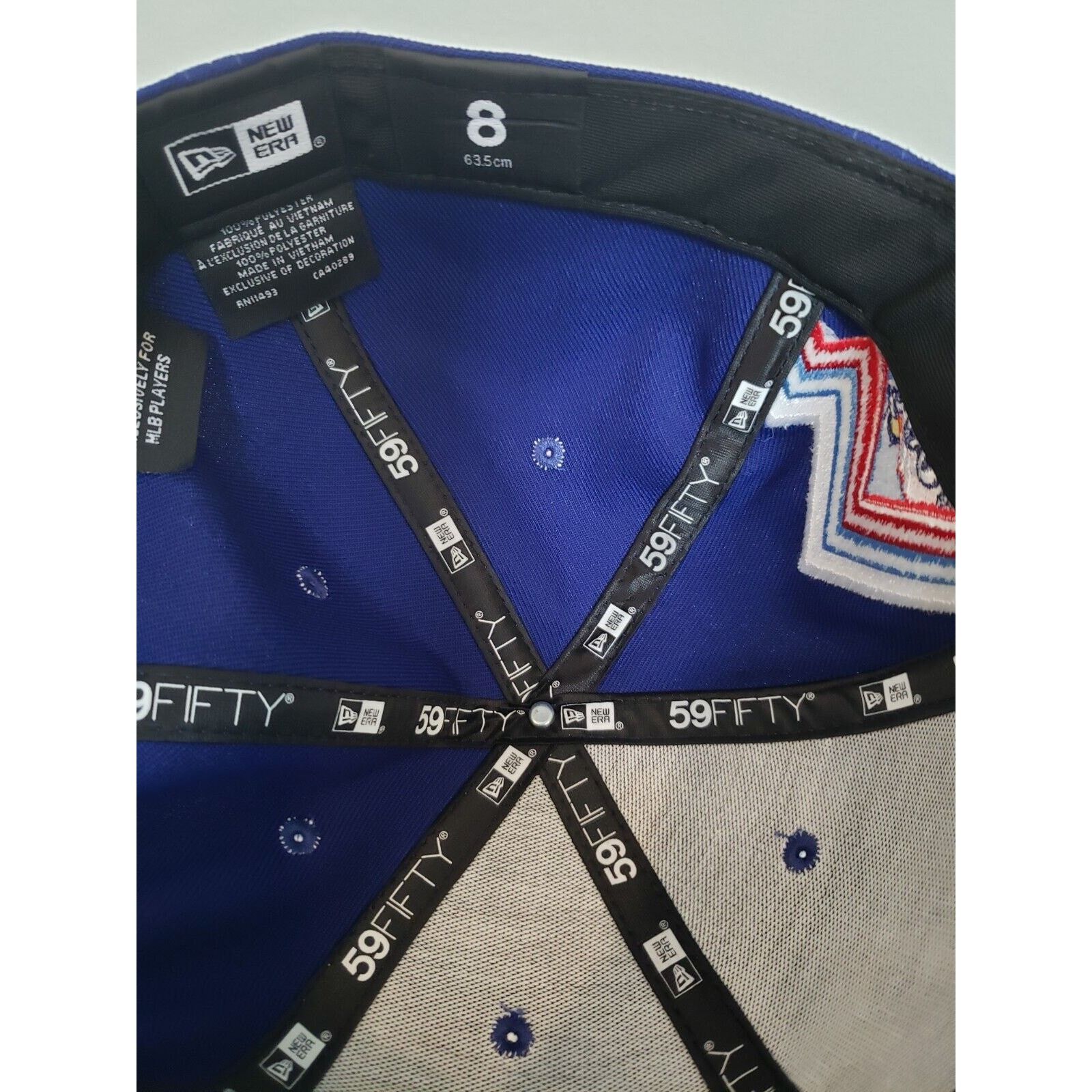 New Era Texas Rangers Hat 2023 ASG Size 8 Blue 5950 New Era Size ONE SIZE - 5 Thumbnail