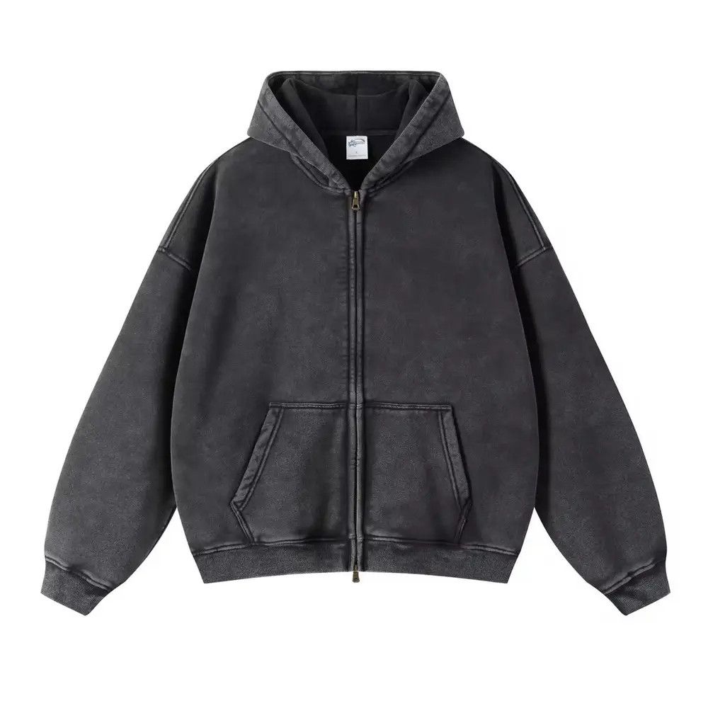 Japanese Brand × Vintage Faded Zippered Hoodie Size US M / EU 48-50 / 2 - 2 Thumbnail