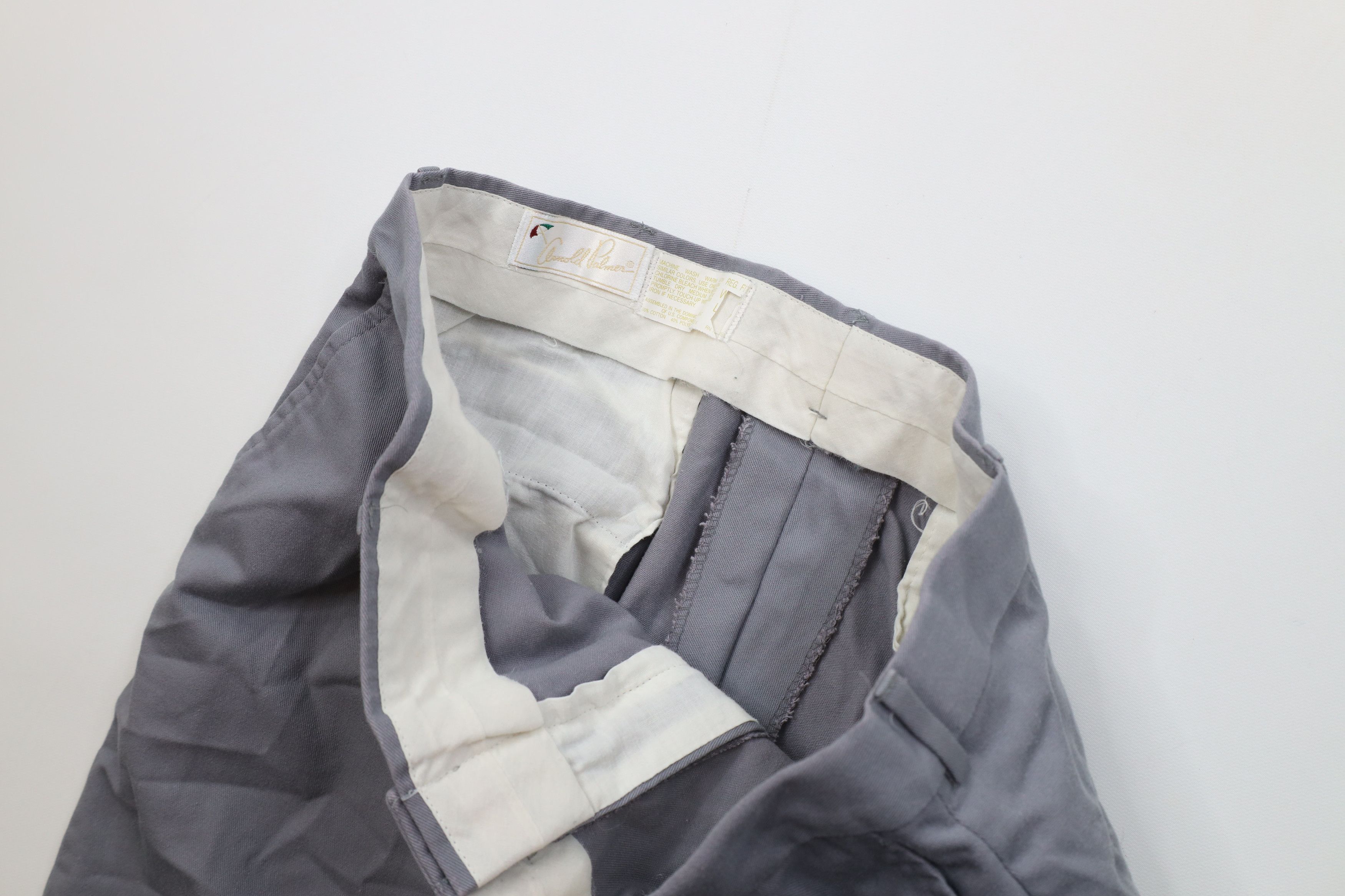 Vintage Vintage 70s Streetwear Wide Leg Chino Pants Trousers Gray Size US 34 / EU 50 - 8 Thumbnail