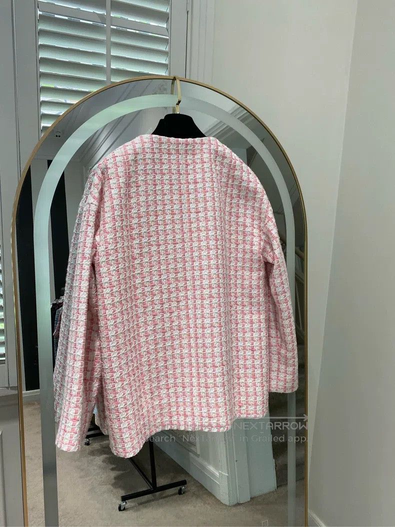 Chanel Chanel 22-year-old pink wide-print jacket Size XS / US 0-2 / IT 36-38 - 2 Thumbnail