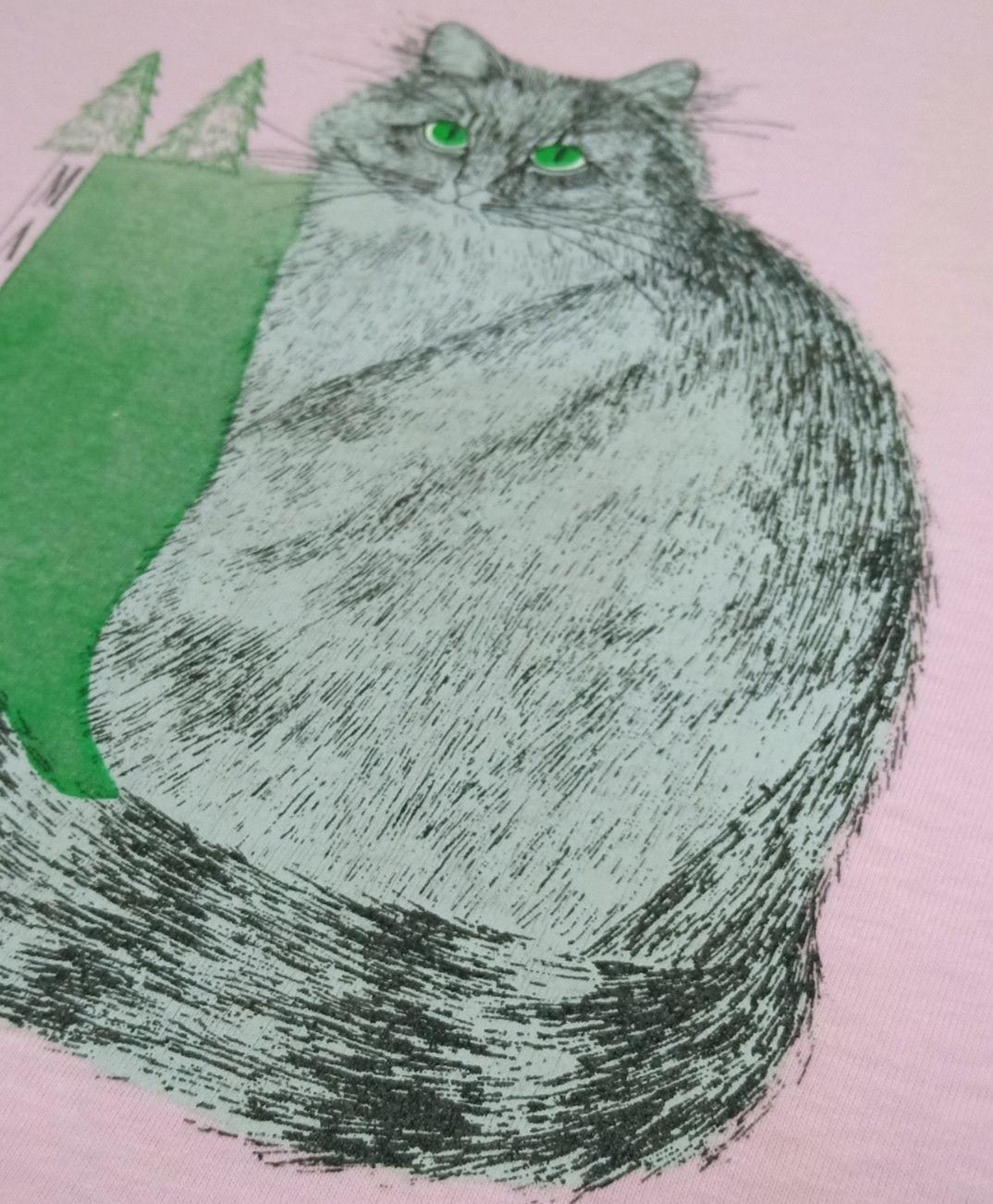 Habitat × Vintage Vintage 80s Maine Coon Cat T-shirt Size US L / EU 52-54 / 3 - 6 Thumbnail