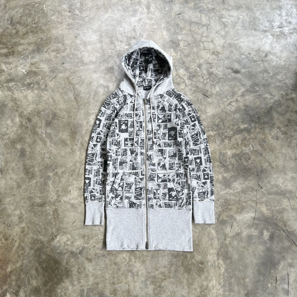 Hysteric Glamour Reversed The Hysteric Times Zip Hoodie | Grailed