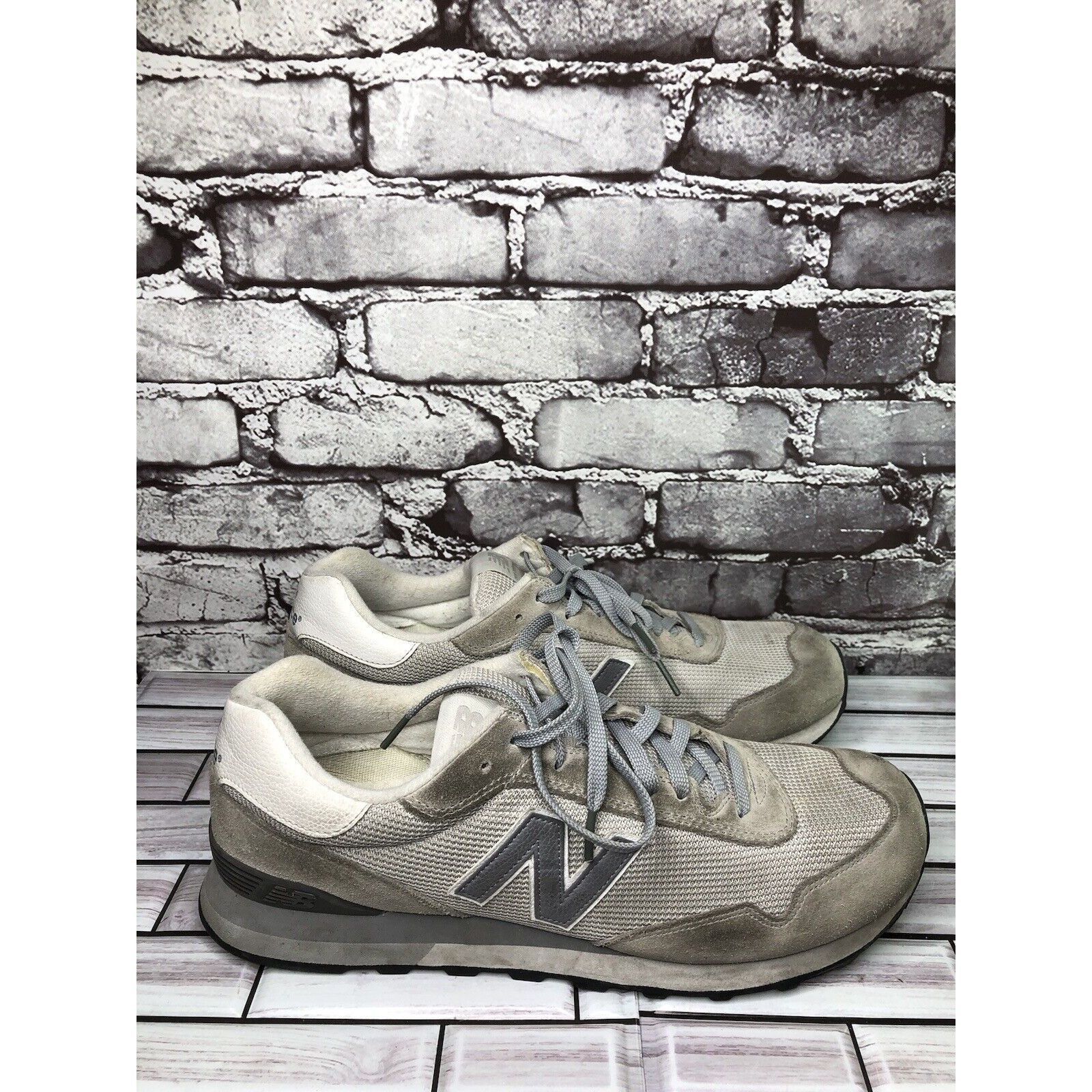 New Balance New Balance 515 Gray Synthetic Classic Lace Up Running Shoes Size US 14 / EU 47 - 13 Thumbnail