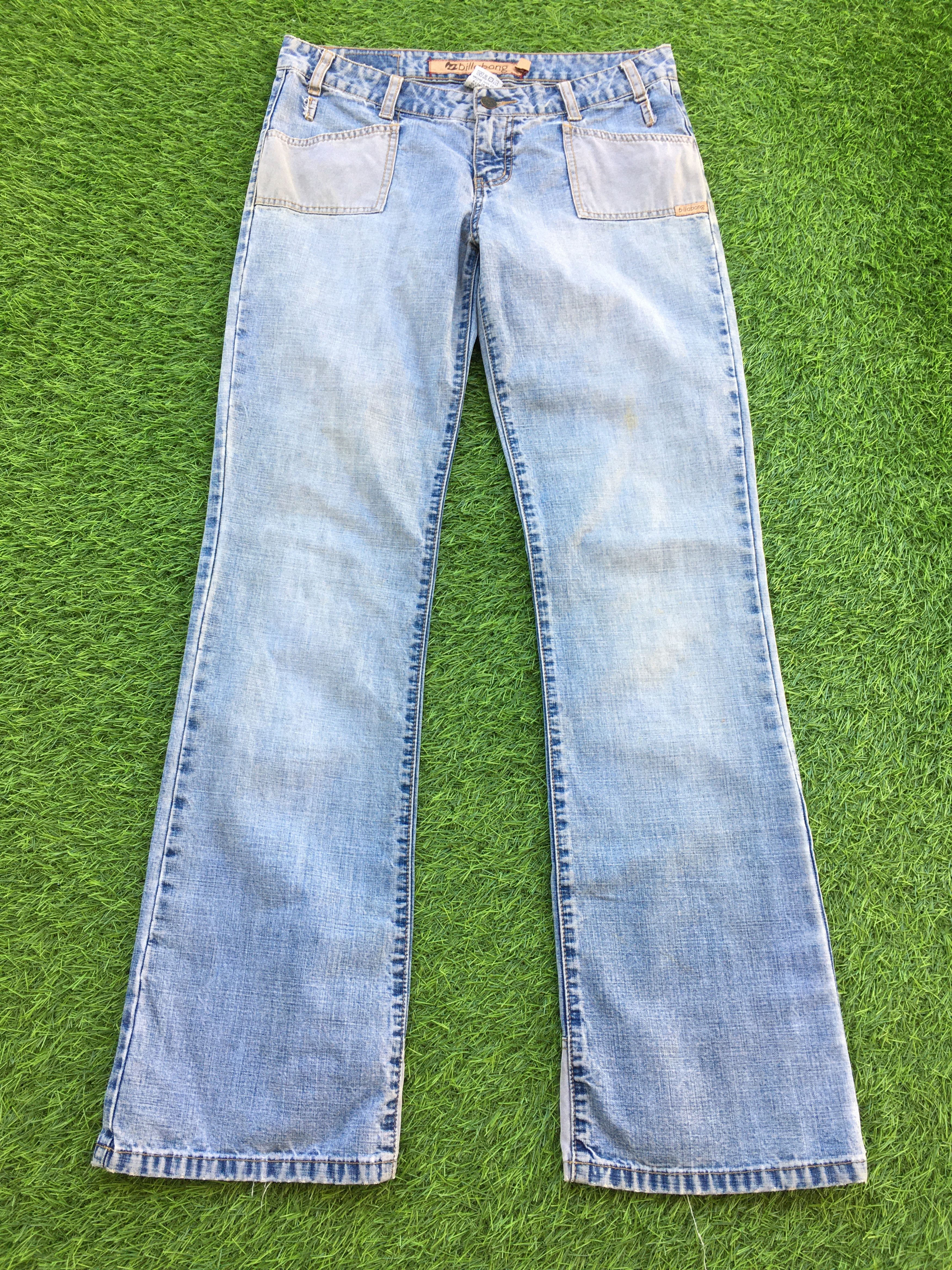 Japanese Brand Low Waist Flared Wide Leg Jeans D-1019 Size 28" / US 6 / IT 42 - 1 Thumbnail